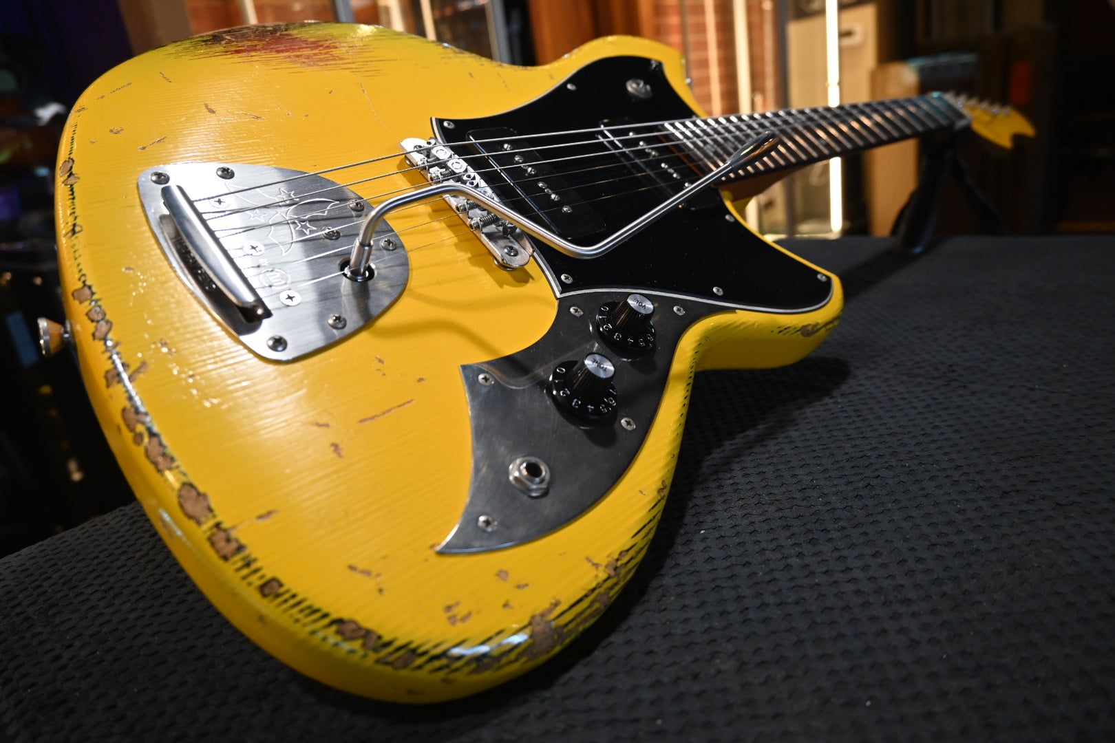Novo Serus J - Vandalism Yellow over ‘64 3-stone Burst Guitar #5107 - Danville Music