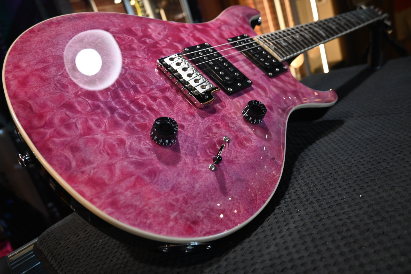 PRS SE Custom 24 Quilt - Violet Guitar #1360 - Danville Music