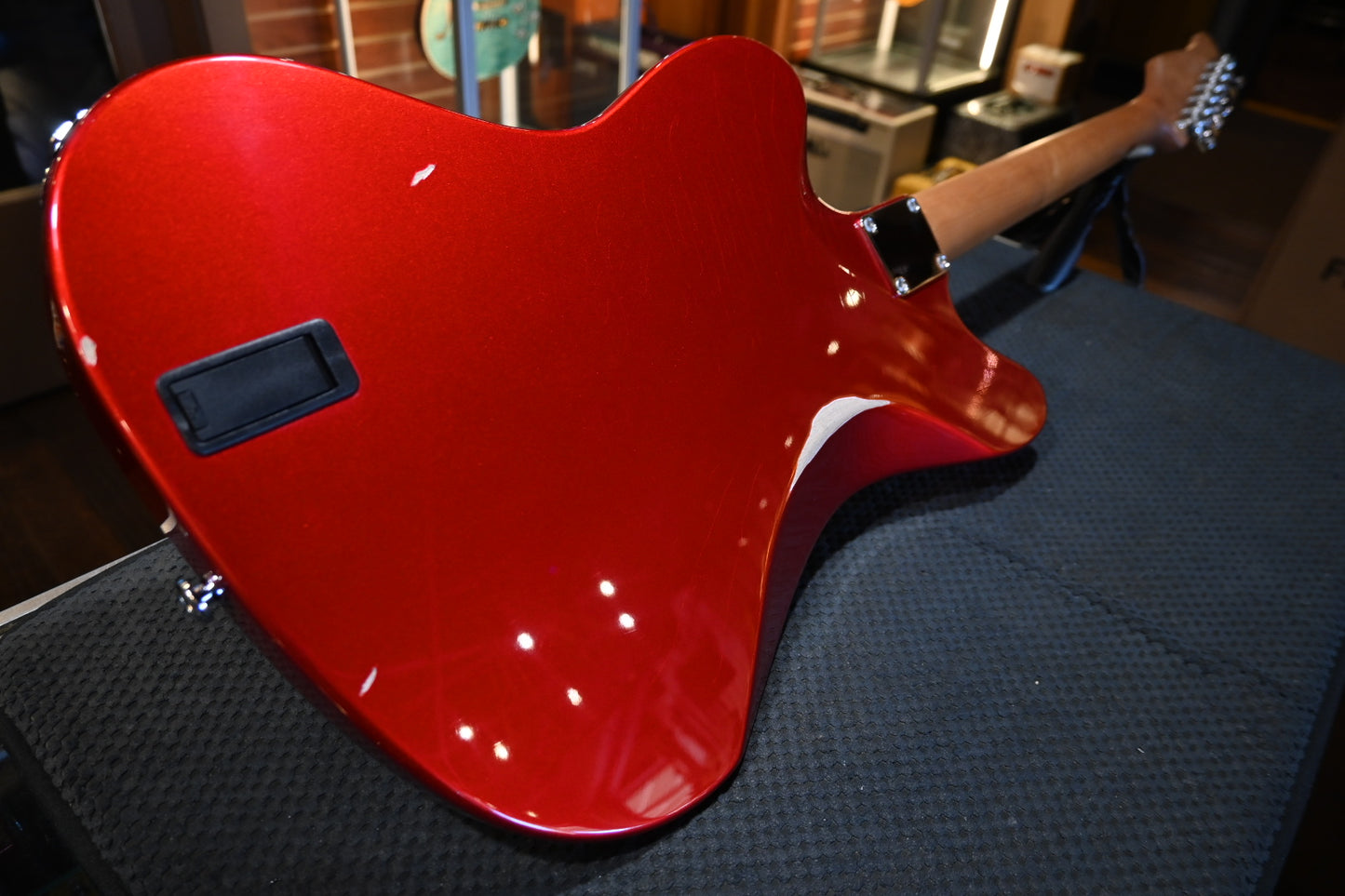 Suhr Classic JM Antique Limited Edition Mastery Bridge - Candy Apple Red Guitar #9376 - Danville Music
