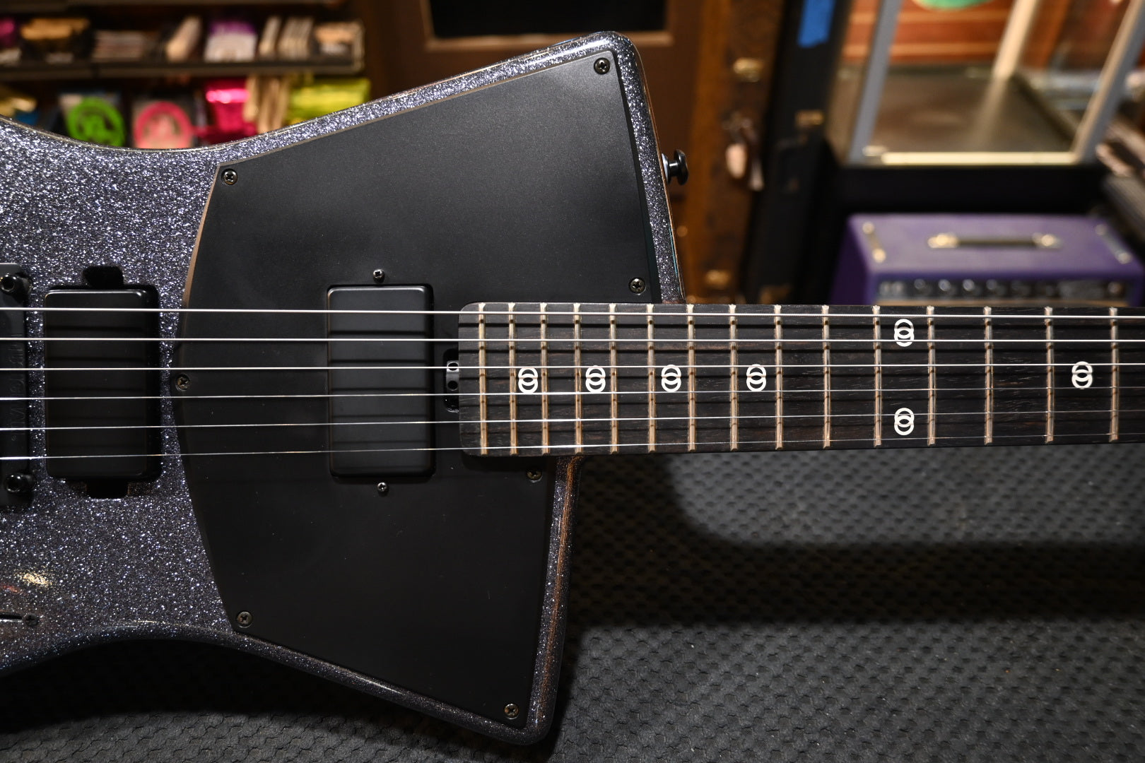 Music Man St. Vincent HH - Charcoal Sparkle Guitar #4866 USED - Danville Music