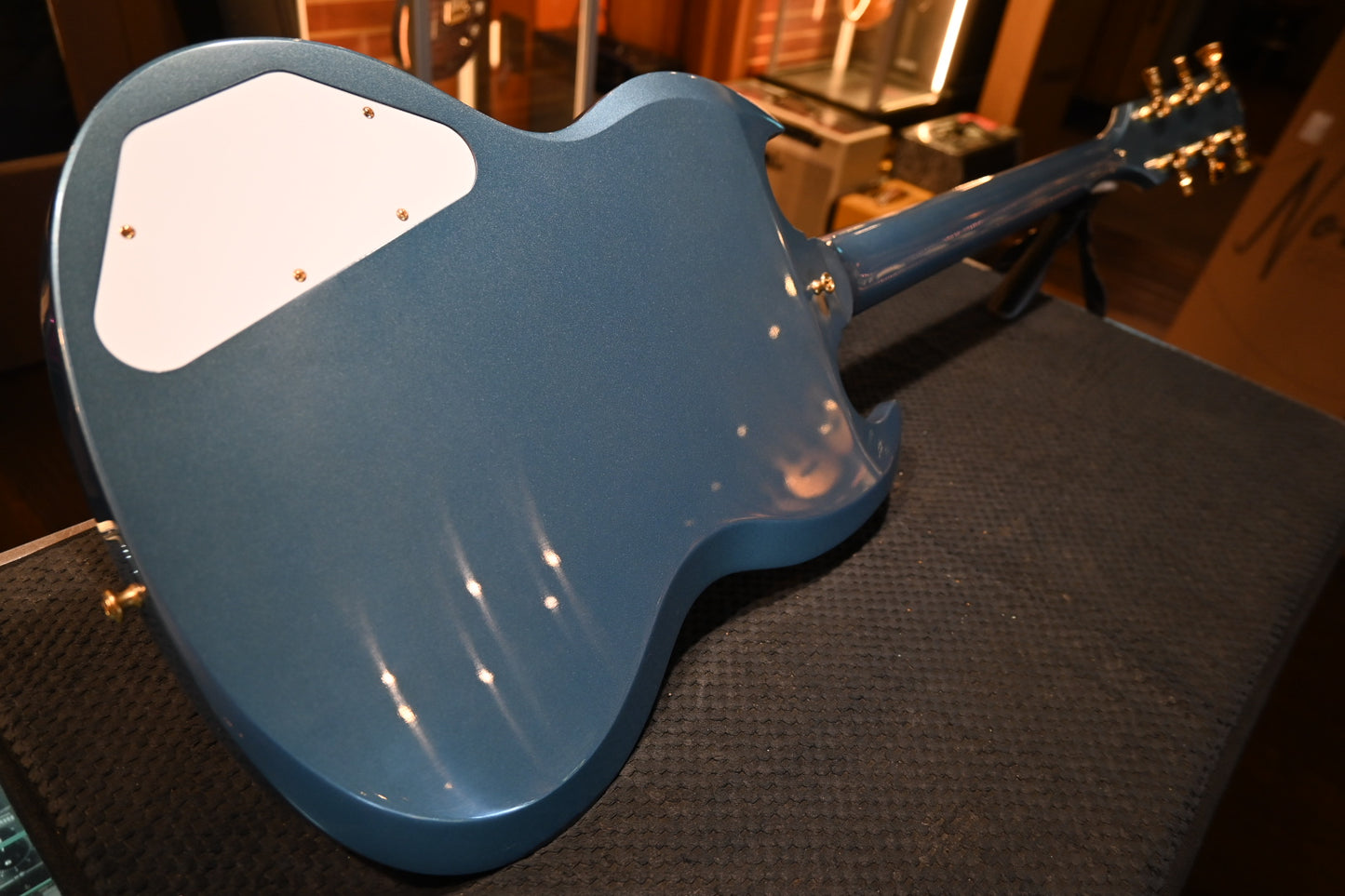 Gibson Custom Shop 1963 Les Paul SG Custom 3-Pickup Bigsby VOS “Hendrix” PSL - Pelham Blue Guitar #3223