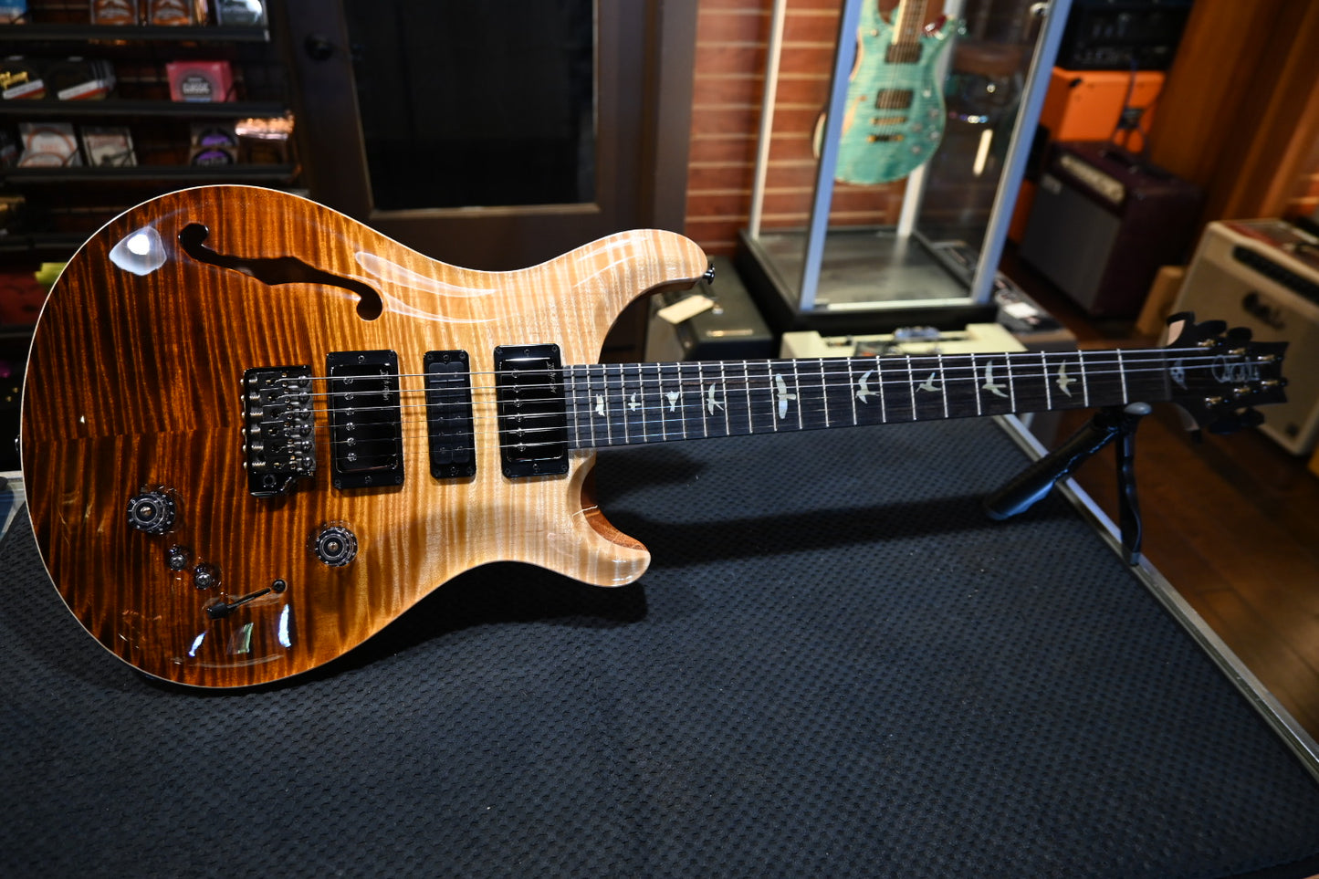 PRS Wood Library Special Semi-Hollow Danville Music 35th Anniversary Artist Top - Sandstorm Fade Guitar #6047
