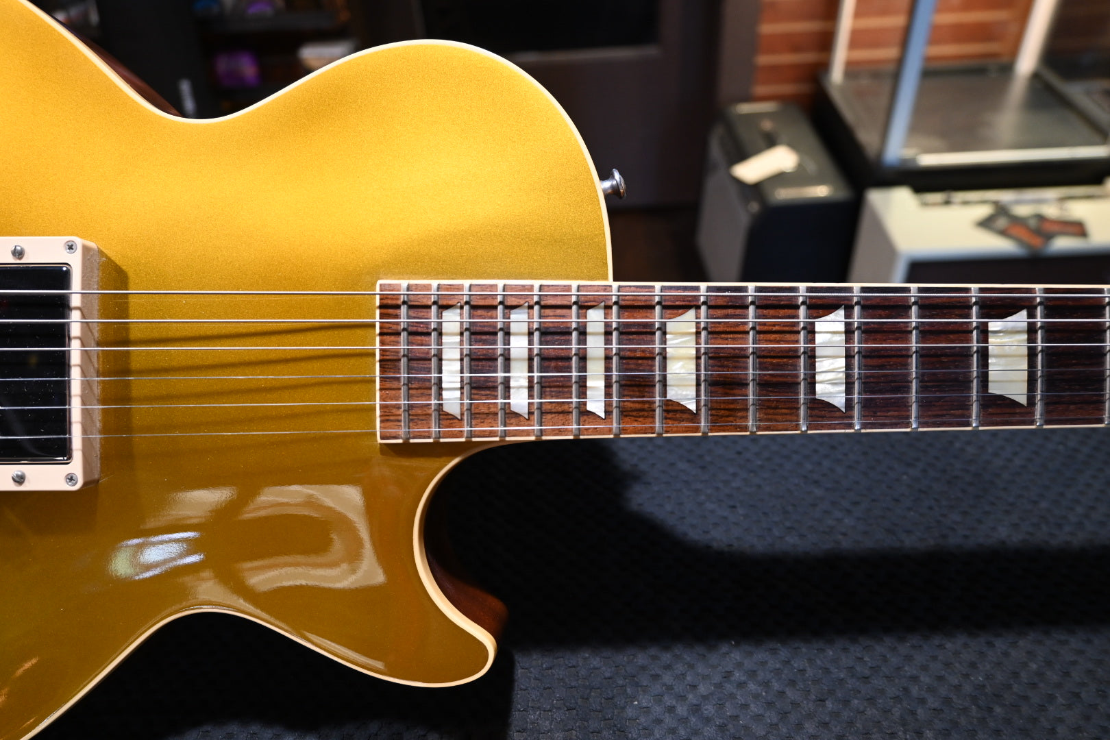 Gibson Custom Shop 1957 Les Paul Standard Reissue R7 2013 Single Pickup - Gold Top Guitar #3350 - Danville Music