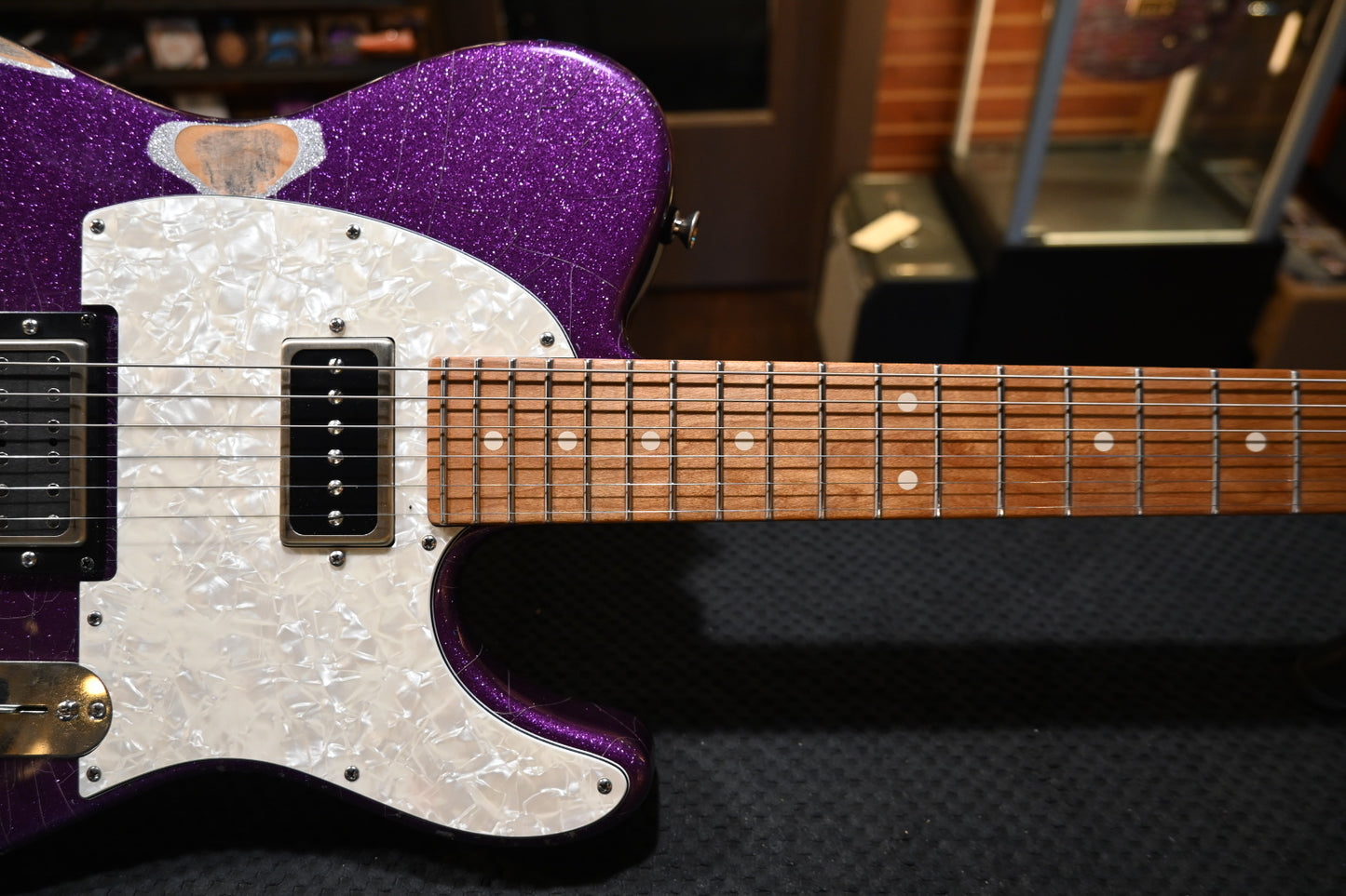 Tom Anderson T Classic In-Distress 2025 - Big Sparkle Purple Guitar #125A