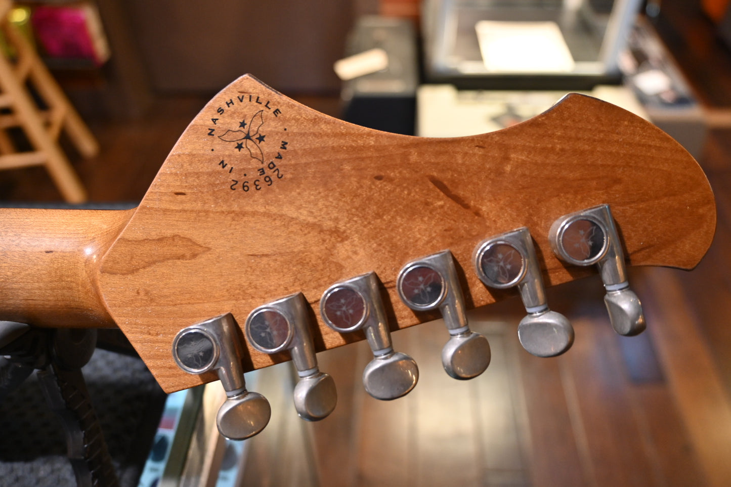 Novo Nucleus Voltur V2 - Ice Blue Metallic Guitar #2639 - Danville Music