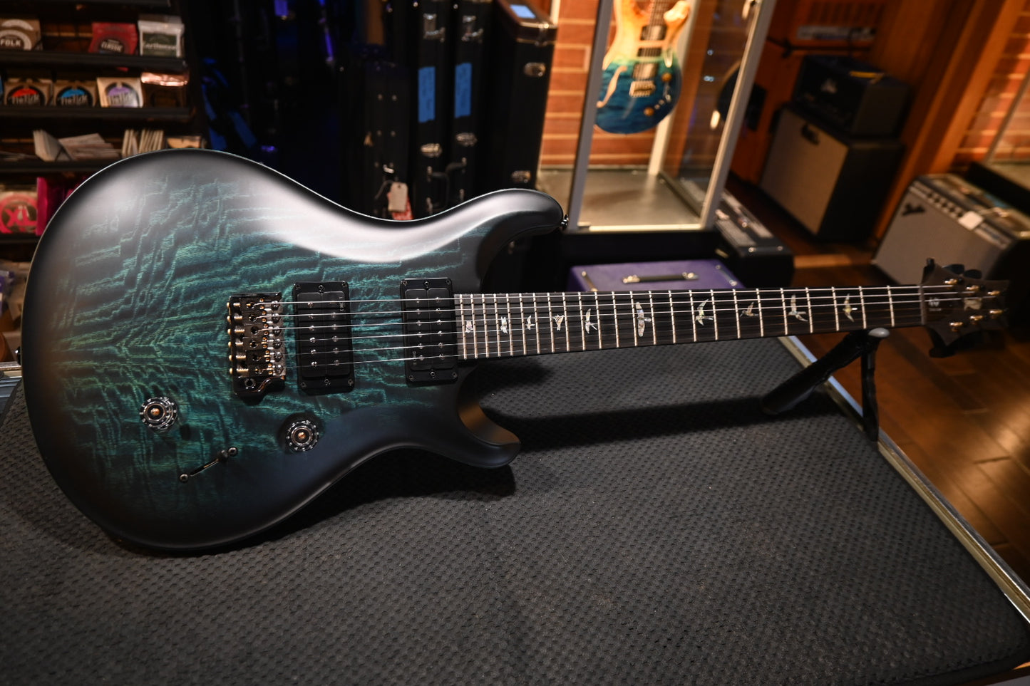 PRS 40th Anniversary Custom 24 Satin Limited Edition - Cobalt Smokeburst Guitar #8679 - Danville Music