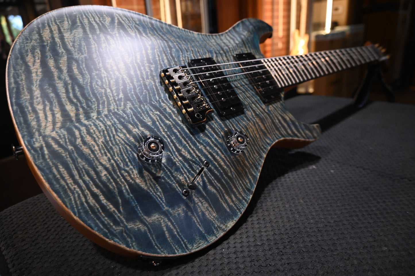 PRS 40th Anniversary Custom 24 Satin Limited - Faded Whale Blue Guitar #5750 - Danville Music