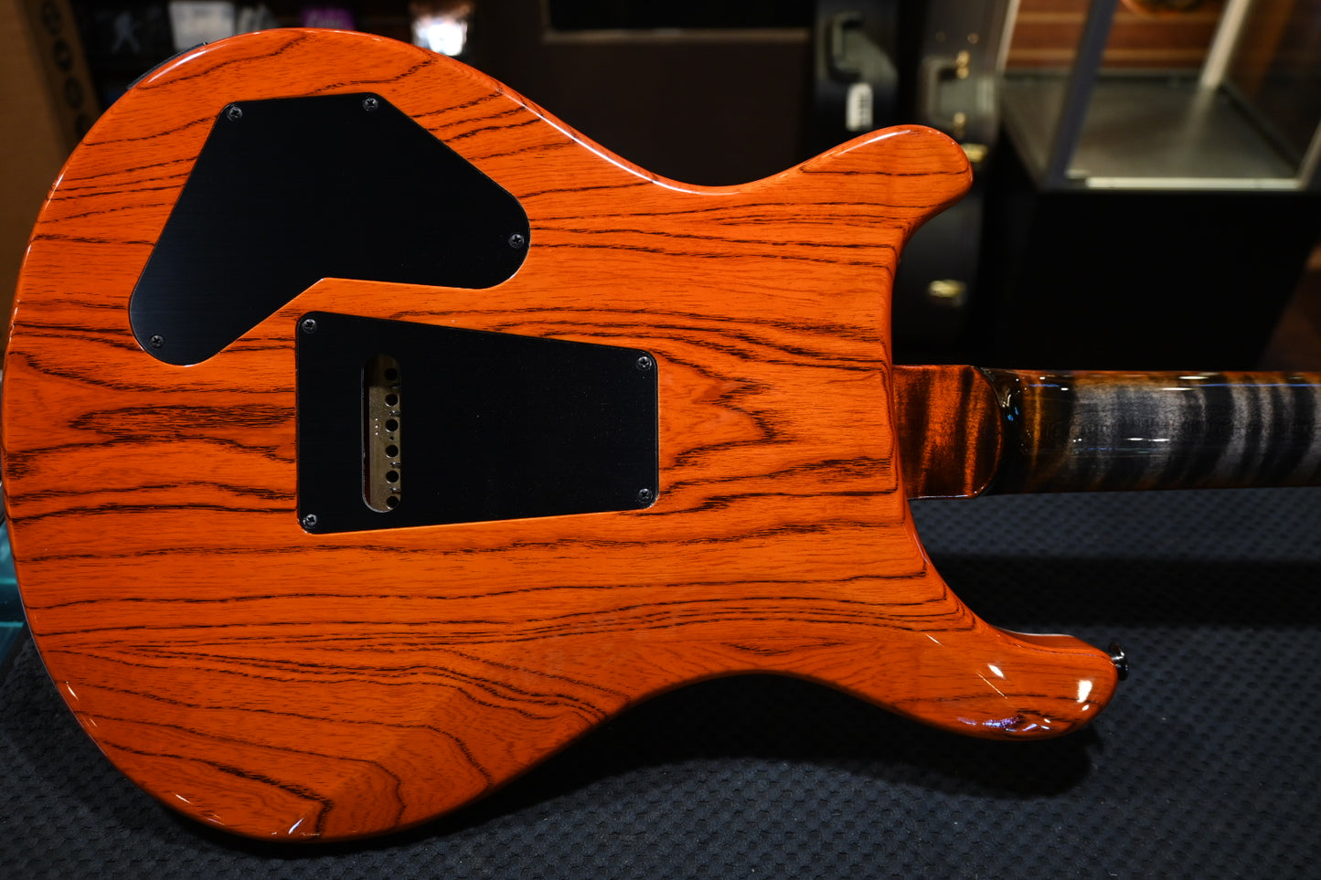 PRS Wood Library DGT 10-Top Ebony - Burnt Maple Leaf Guitar #2553