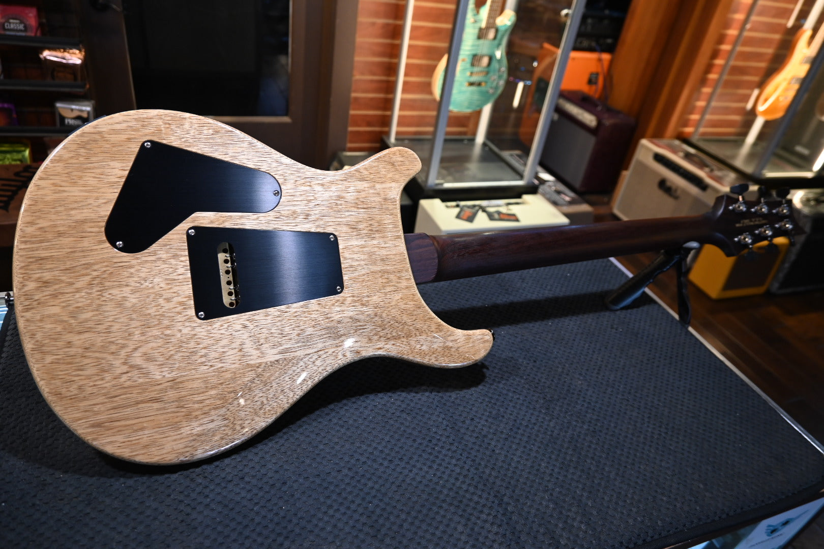 PRS Wood Library Custom 24 Semi-Hollow 10-Top 2024 Brazilian Fingerboard - Orange Tiger Guitar #9552 - Danville Music