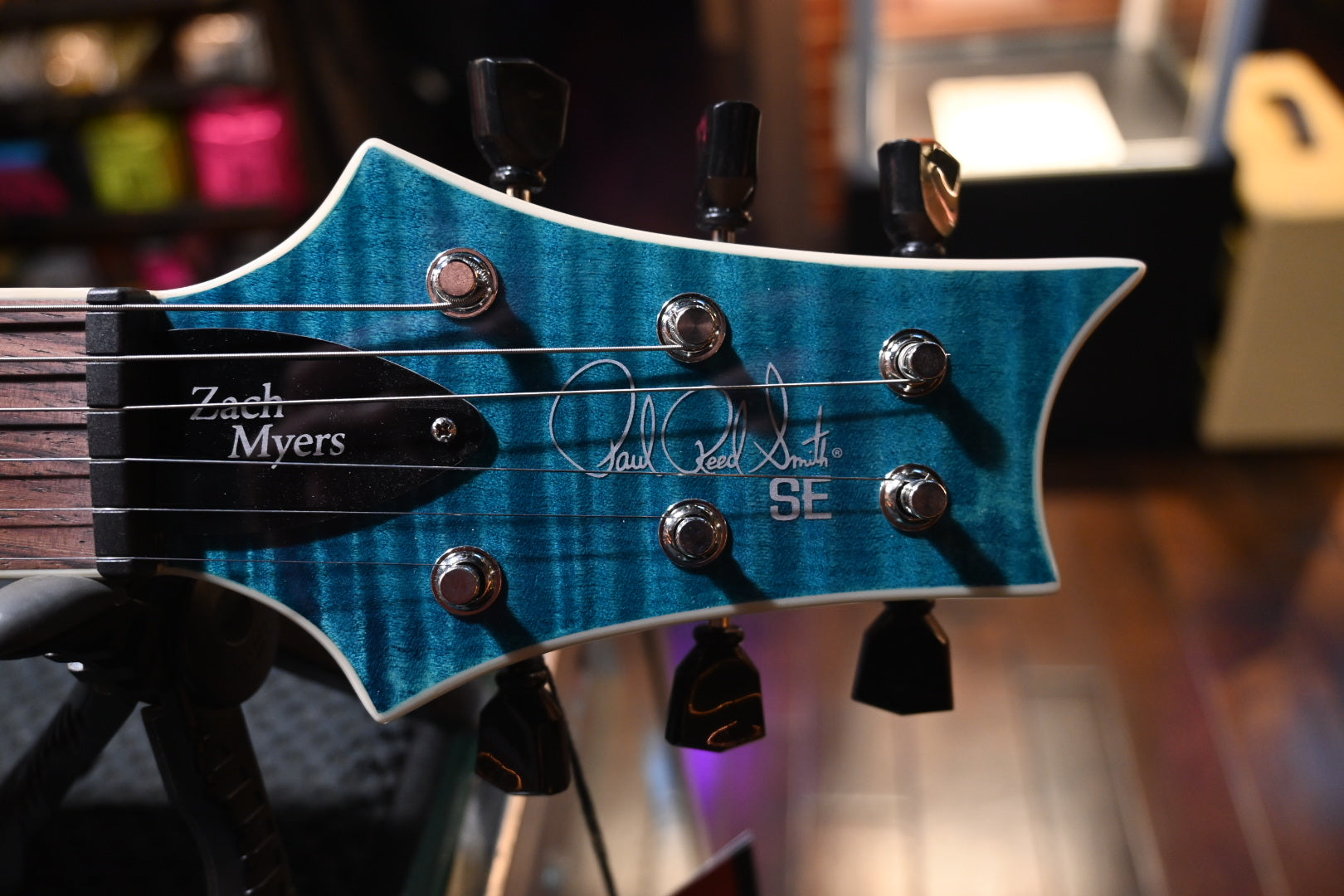 PRS SE Zach Myers 594 - Myers Blue Guitar #7537 - Danville Music