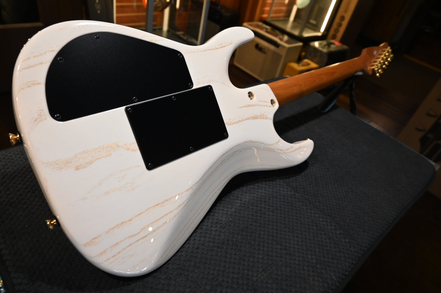 Tom Anderson Angel Player - White with Gold Doghair Guitar #926P