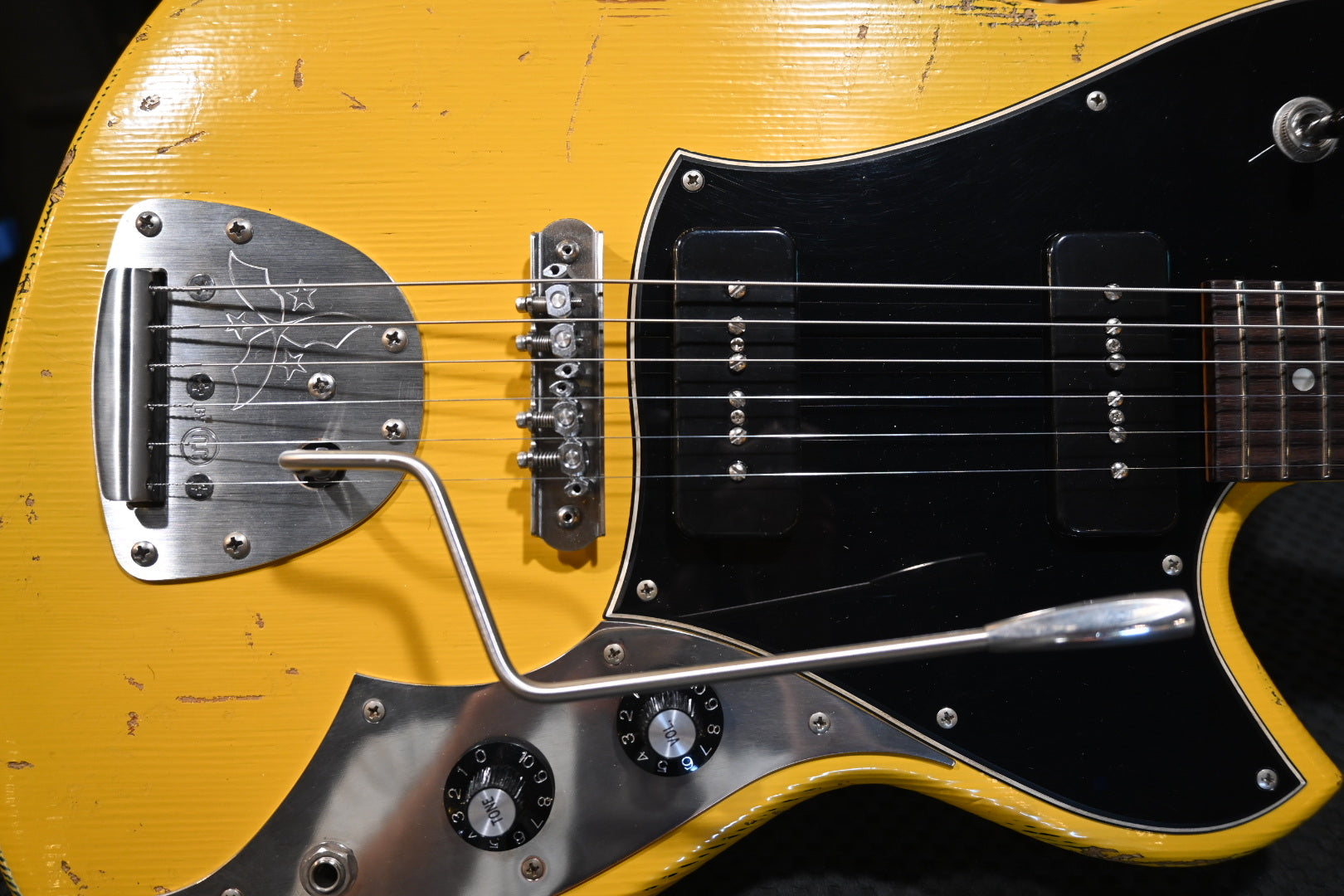 Novo Serus J - Vandalism Yellow over ‘64 3-stone Burst Guitar #5107 - Danville Music