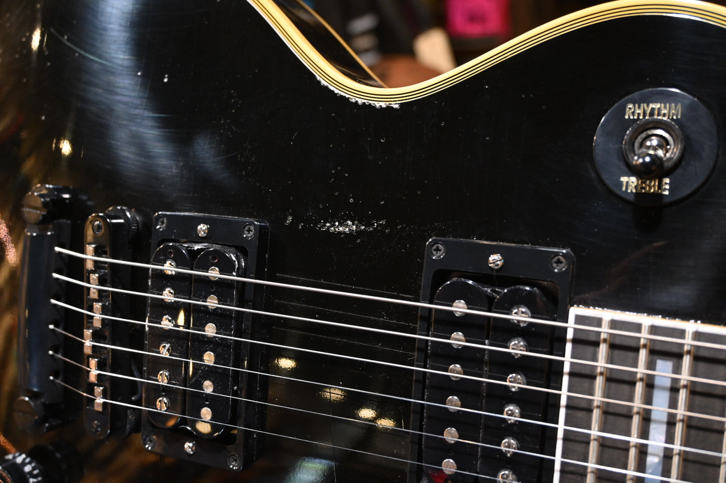 Gibson Custom Shop Kirk Hammett 1989 Les Paul Custom Murphy Lab Aged Nitro - Ebony Guitar #KH114 - Danville Music