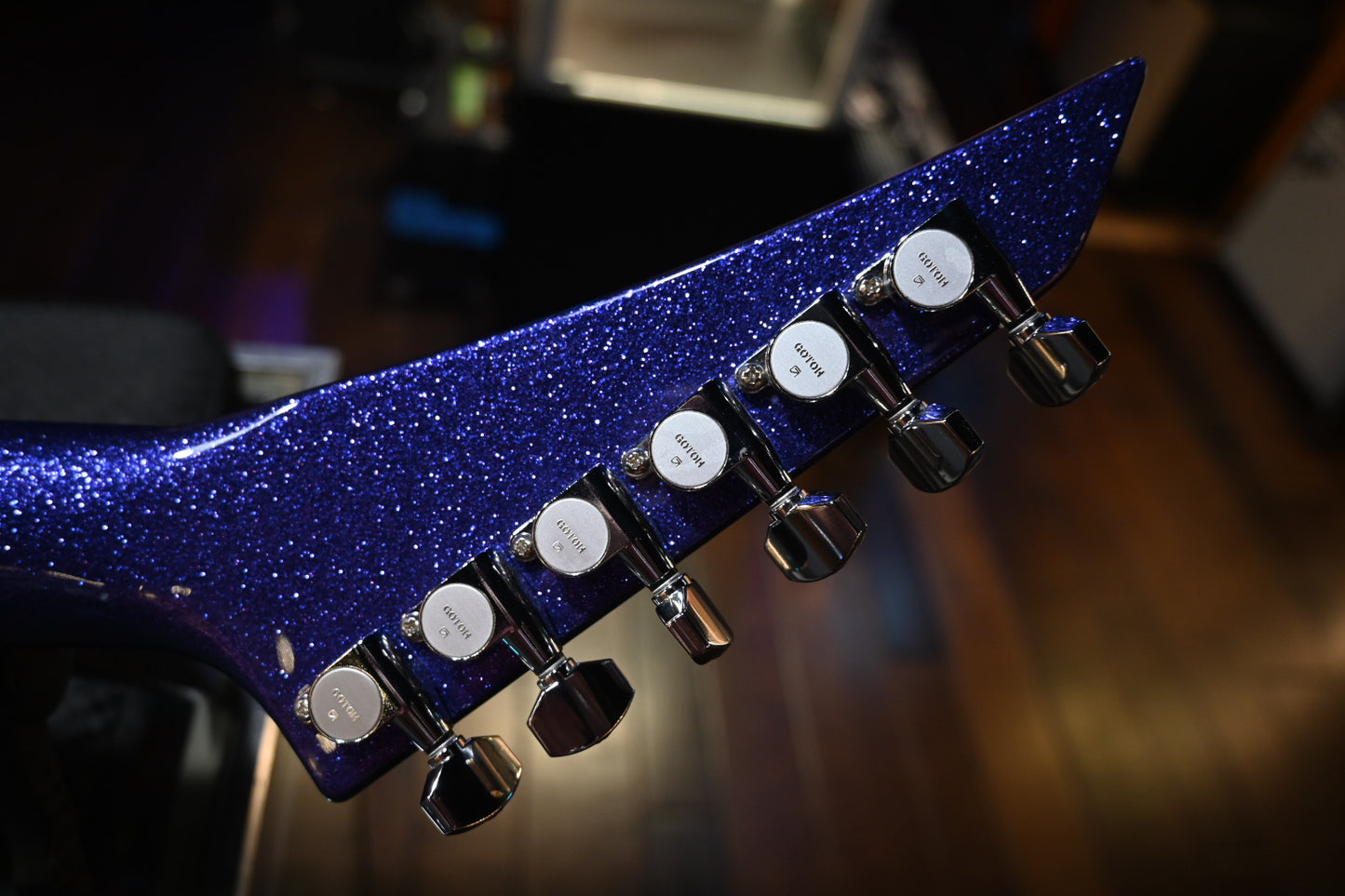 Jackson Custom Shop SL 2H FR 2023 - Purple Sparkle Guitar #0549 - Danville Music