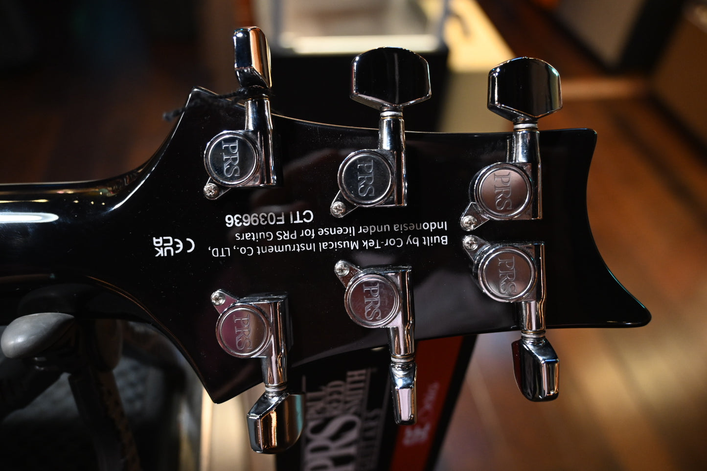 PRS SE Custom 24 Quilt - Black Gold Sunburst Guitar #9636 - Danville Music