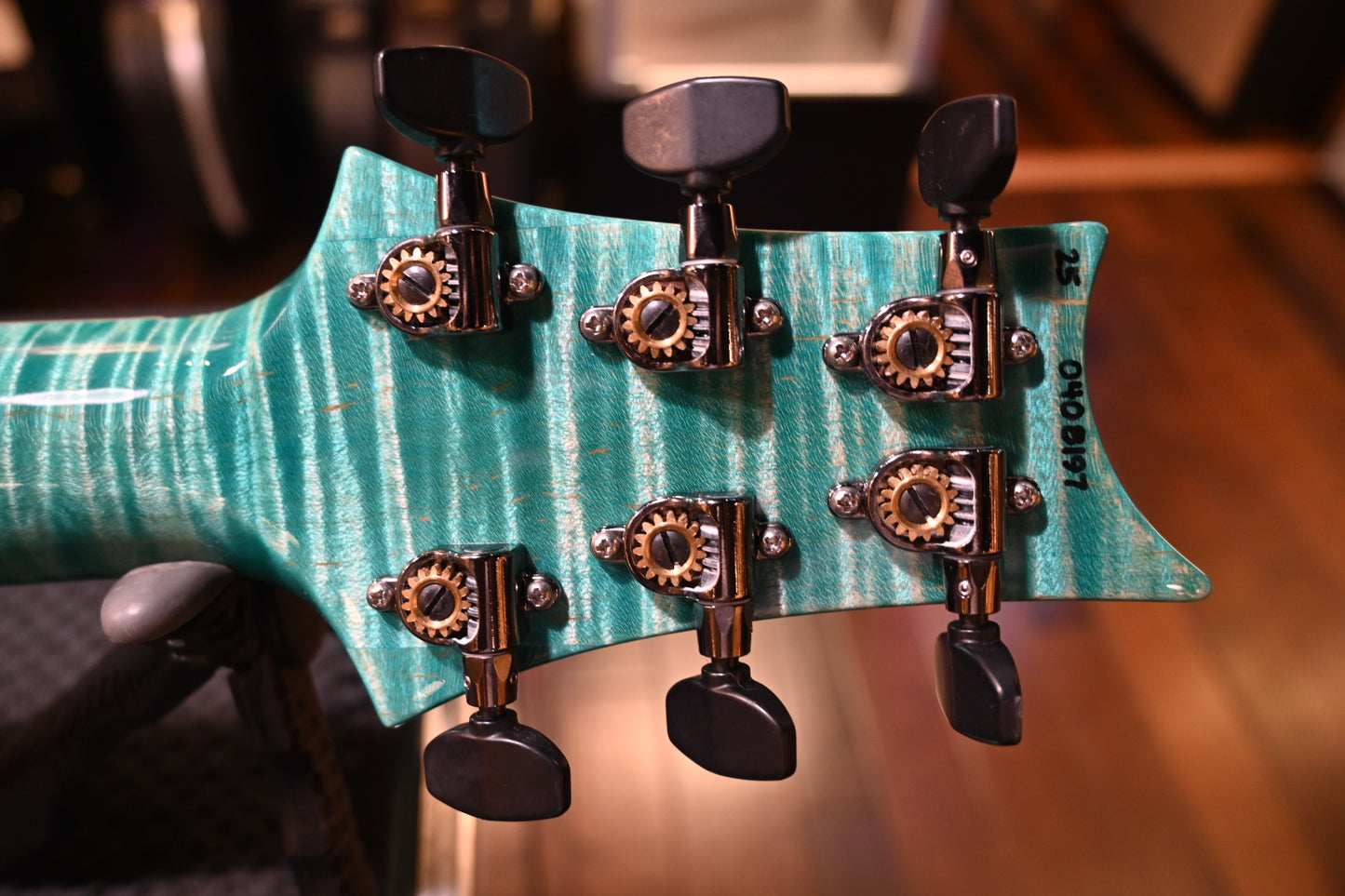 PRS Wood Library McCarty 594 Semi-Hollow Danville Music 35th Anniversary Artist Top - Bahamian Blue Guitar #8197
