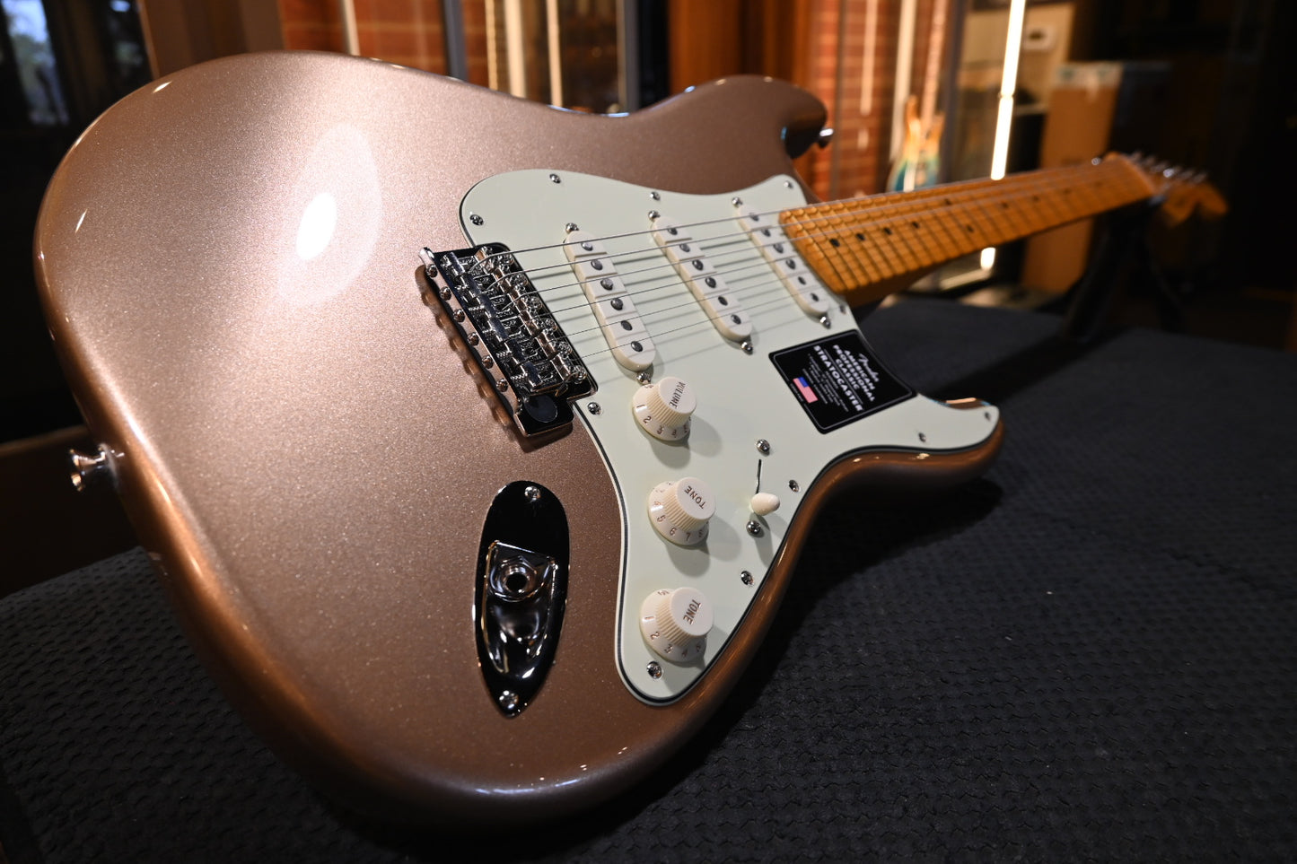 Fender American Professional Classic Stratocaster - Faded Firemist Gold Guitar #0216