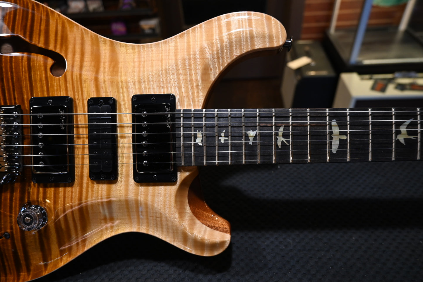 PRS Wood Library Special Semi-Hollow Danville Music 35th Anniversary Artist Top - Sandstorm Fade Guitar #6047