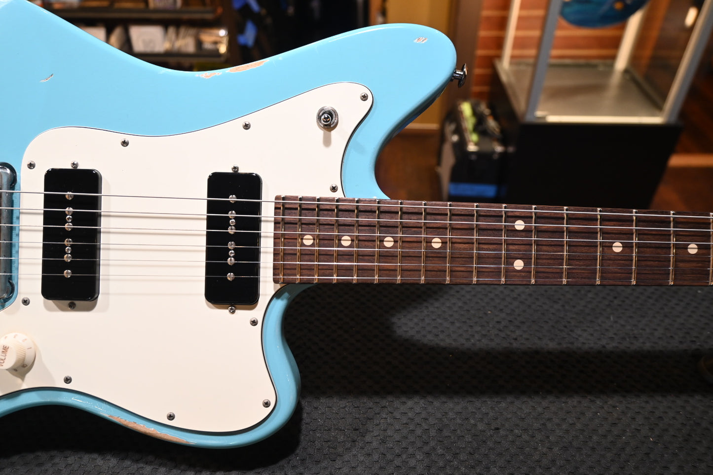 Suhr Custom Classic JM Antique - Daphne Blue Guitar #5075 USED - Danville Music