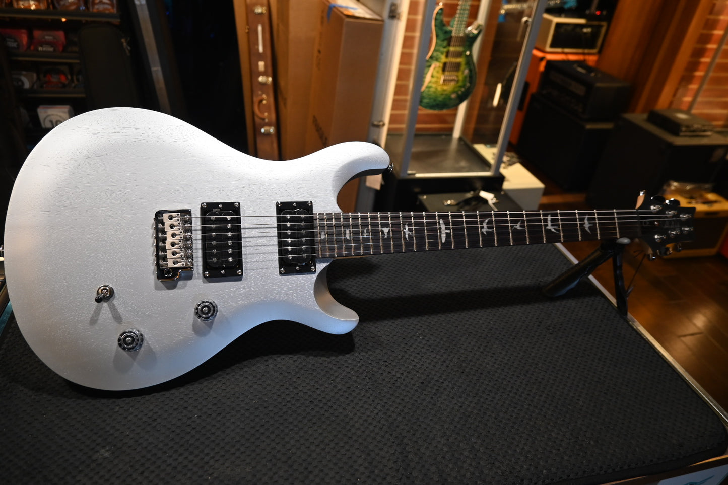 PRS SE CE 24 Standard Satin - Metallic Silver Guitar #2514