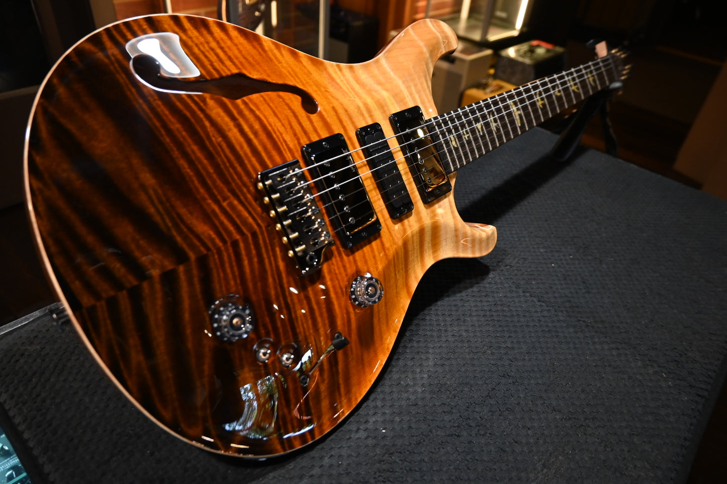 PRS Wood Library Special Semi-Hollow Danville Music 35th Anniversary Artist Top - Sandstorm Fade Guitar #0874