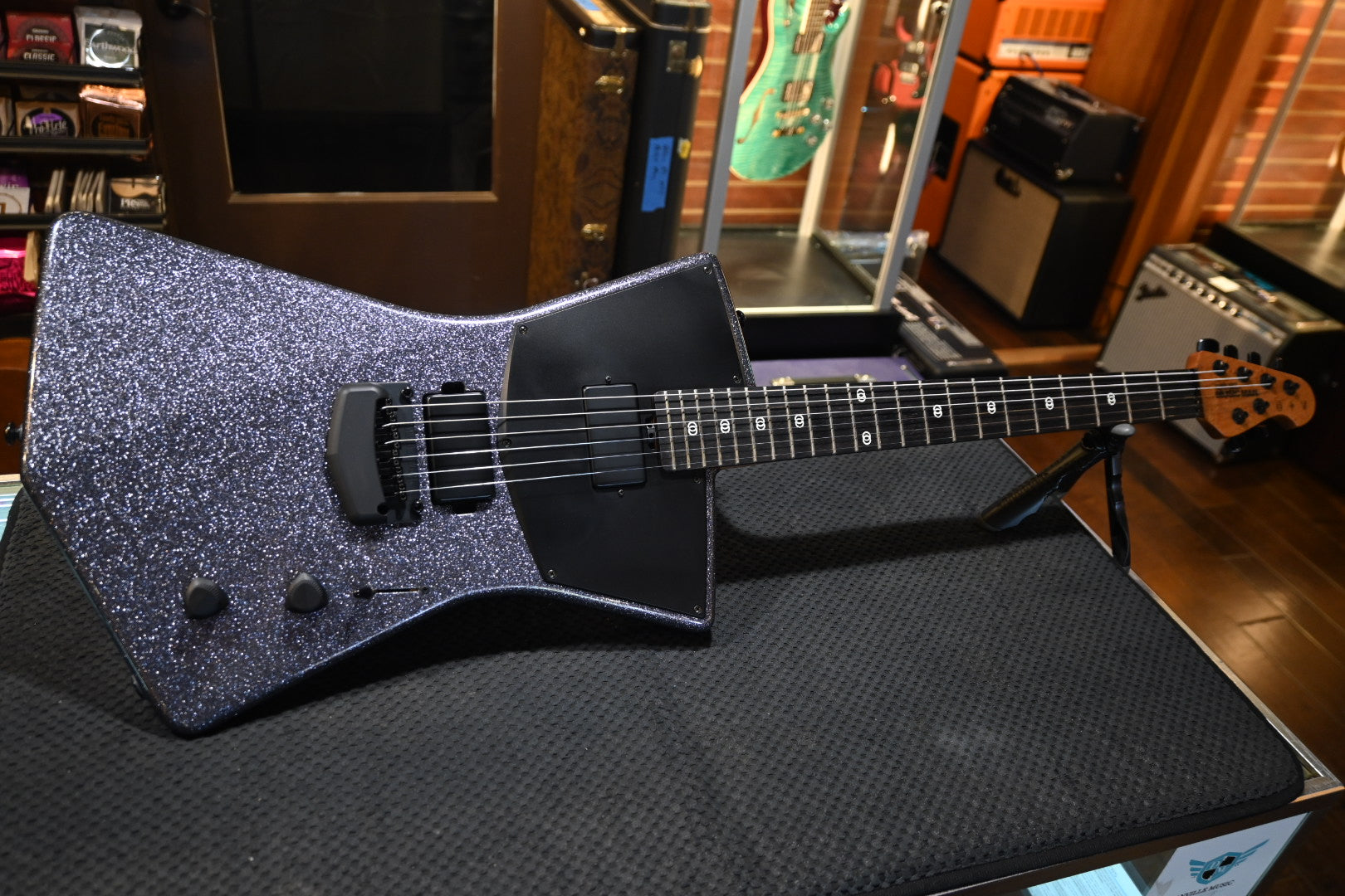 Music Man St. Vincent HH - Charcoal Sparkle Guitar #4866 USED - Danville Music