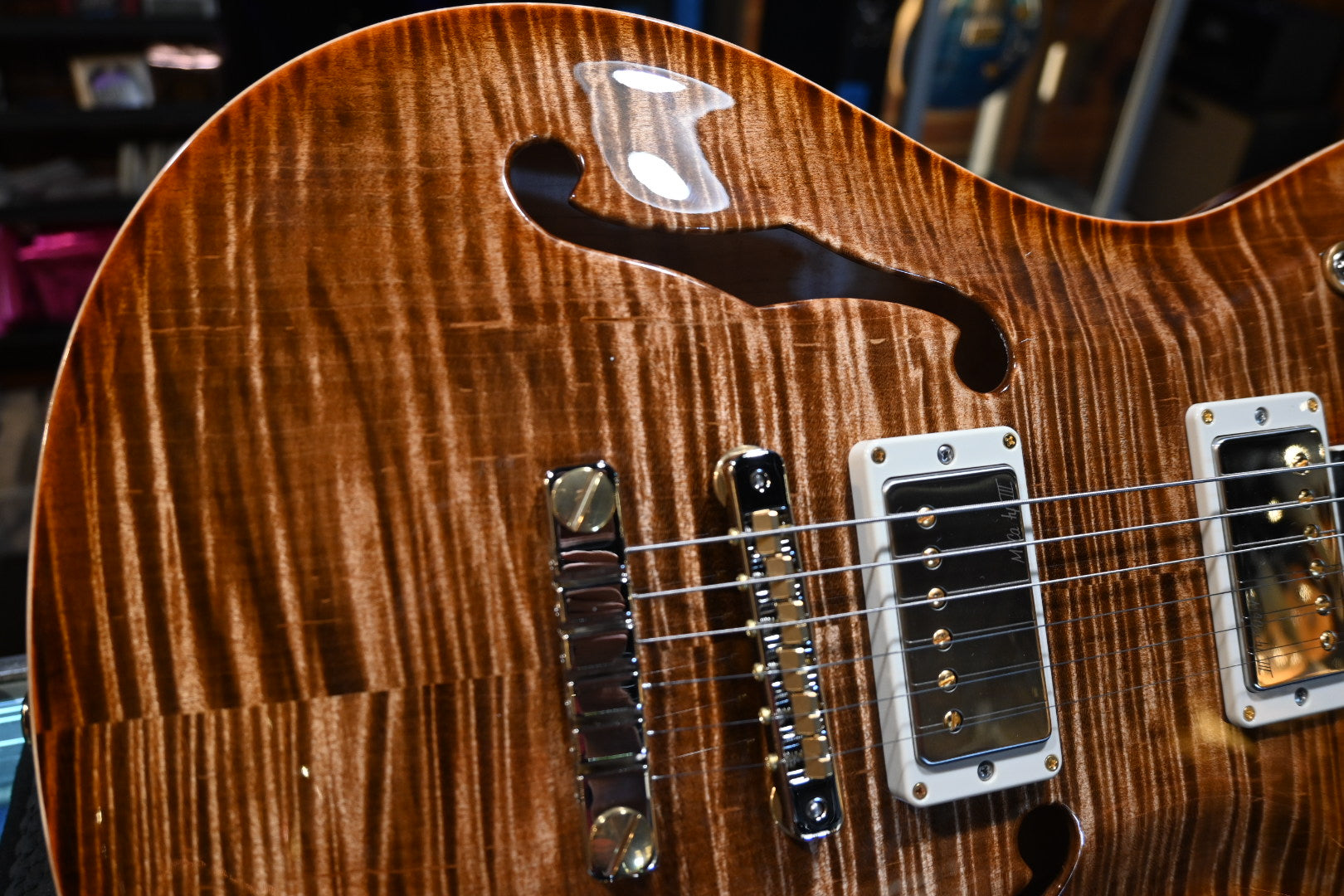 PRS Wood Library McCarty 594 Hollowbody II 10-Top - Autumn Sky Guitar #3510 - Danville Music
