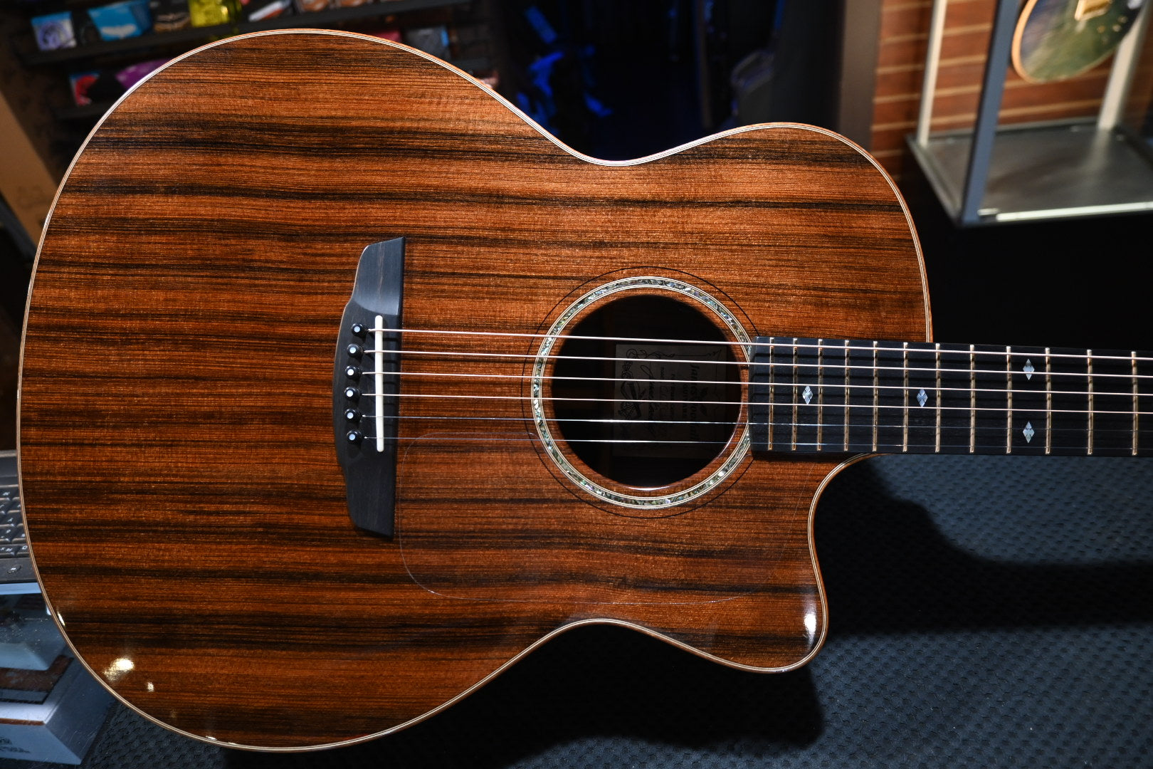 Goodall Concert Jumbo Cutaway 2017 Master Grade Redwood/AAA Cocobolo Guitar #6587 - Danville Music