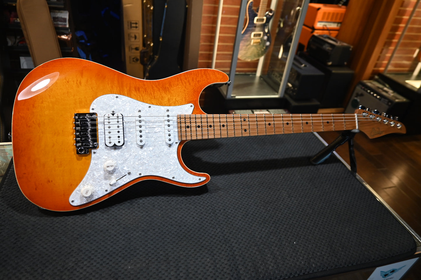 Suhr Standard Plus Roasted Maple - Trans Honey Amber Burst Guitar #0475 - Danville Music