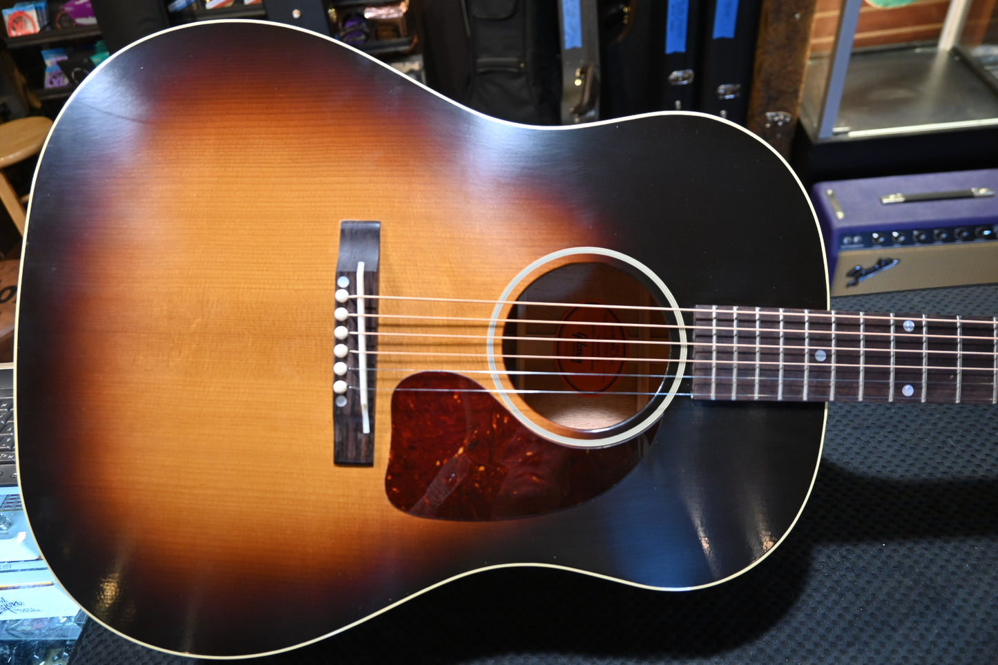 Gibson Custom Shop 1942 Banner J-45 - Vintage Sunburst Guitar #5029 - Danville Music