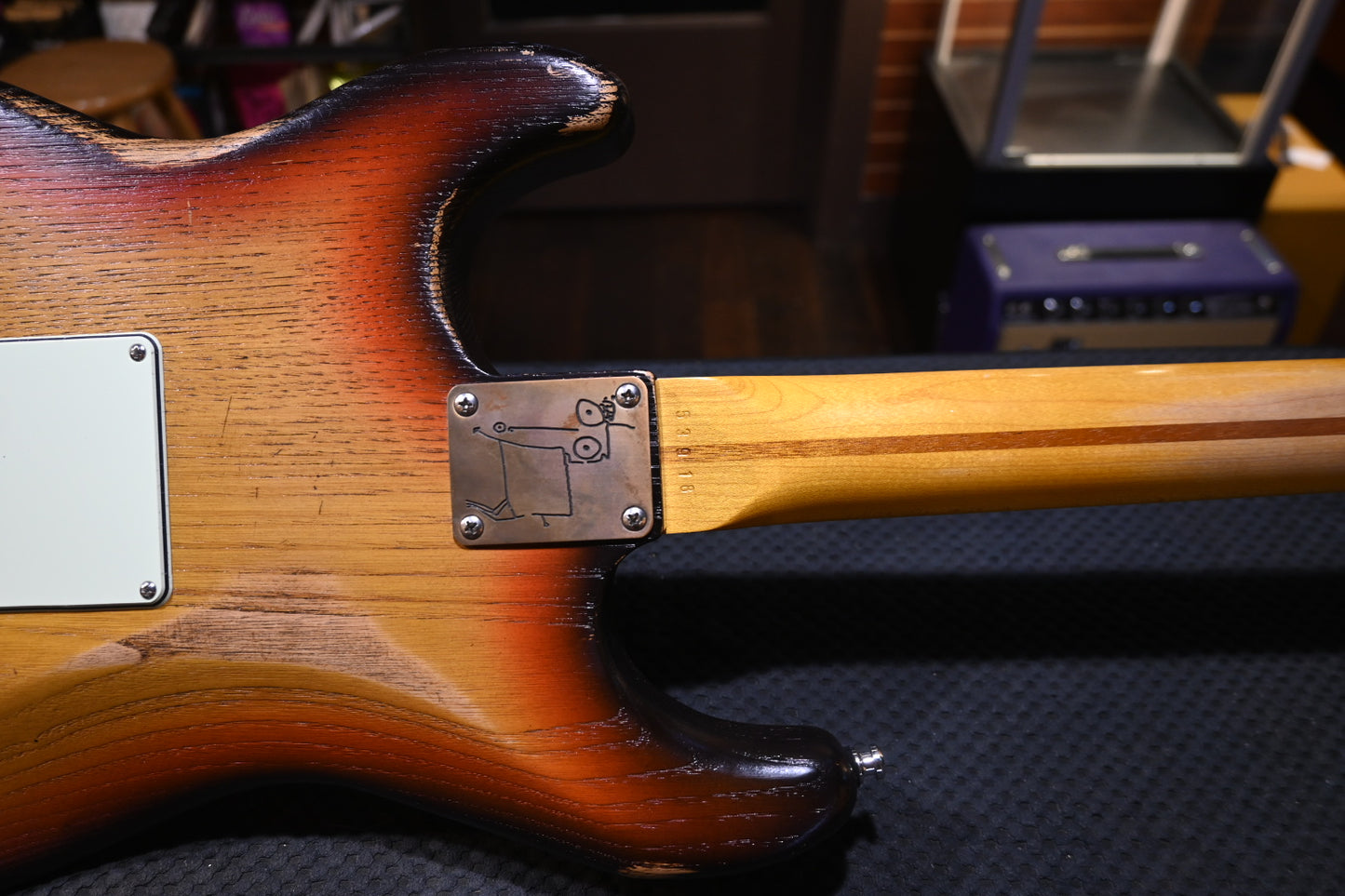 Paoletti Custom Shop Masterbuilt Stratospheric Owned By Joe Satriani - 3-Color Sunburst Guitar #3918 - Danville Music