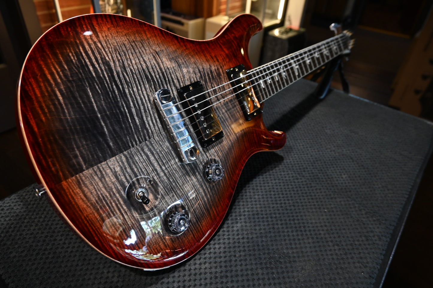 PRS Wood Library McCarty 10-Top - Charcoal Cherry Burst Guitar #9552