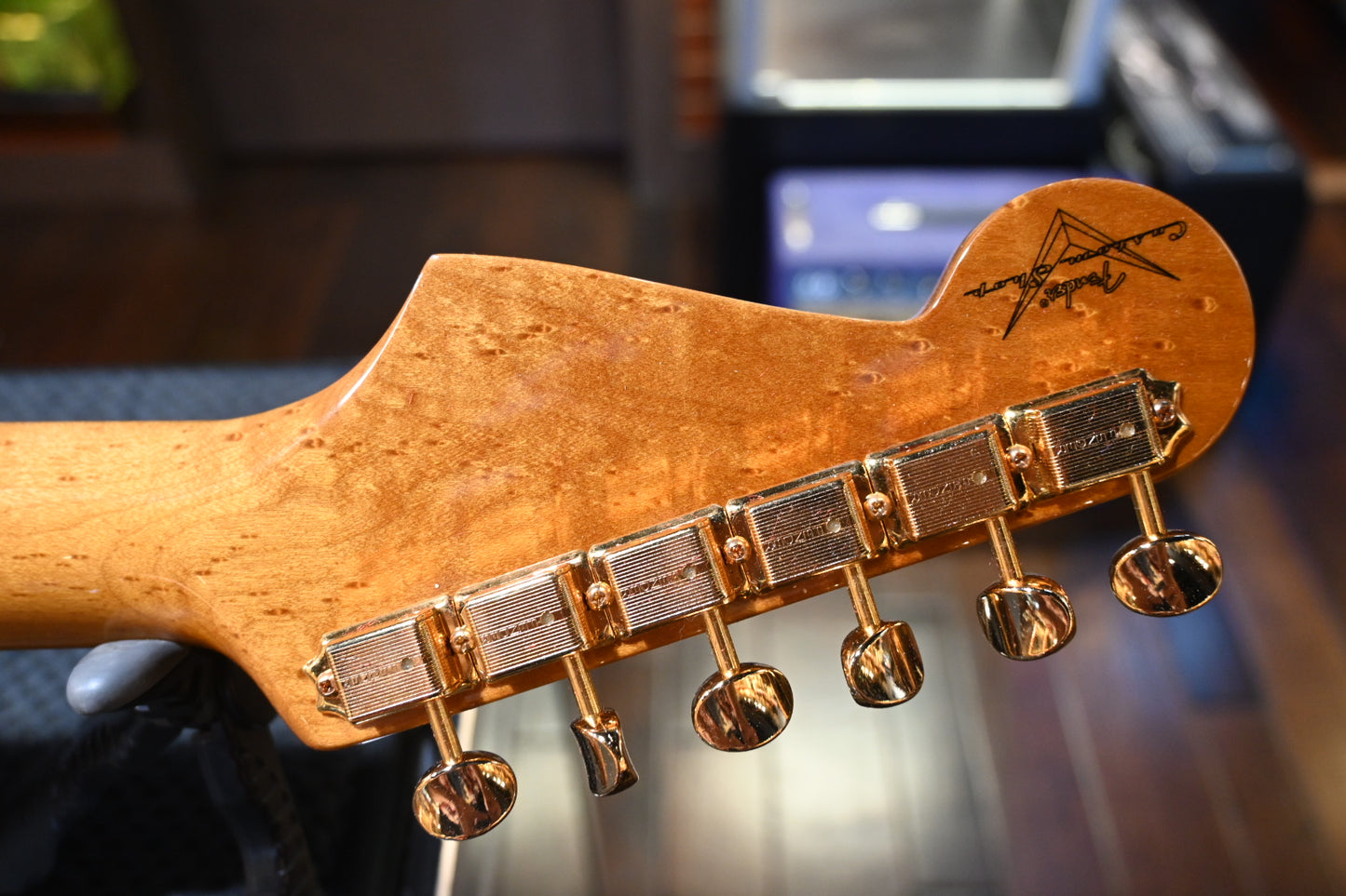 Fender Artisan Stratocaster Figured Koa 2017 - Natural Guitar #1418 - Danville Music