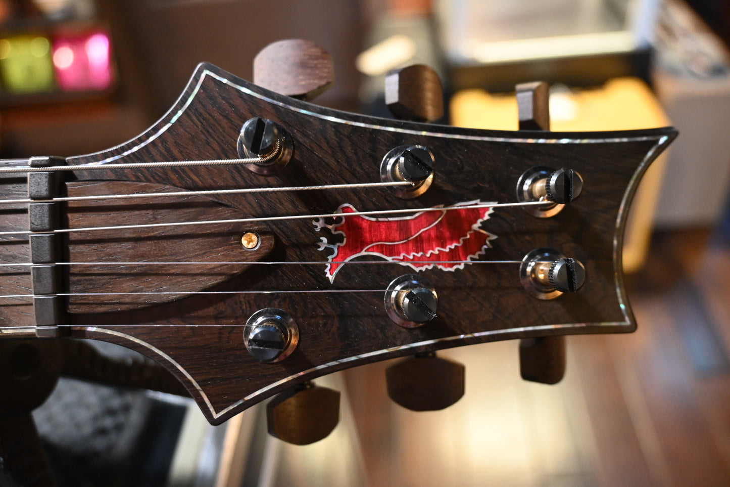 PRS Private Stock Custom 24 - Raspberry Reverse Dragon’s Breath Guitar #12249 - Danville Music