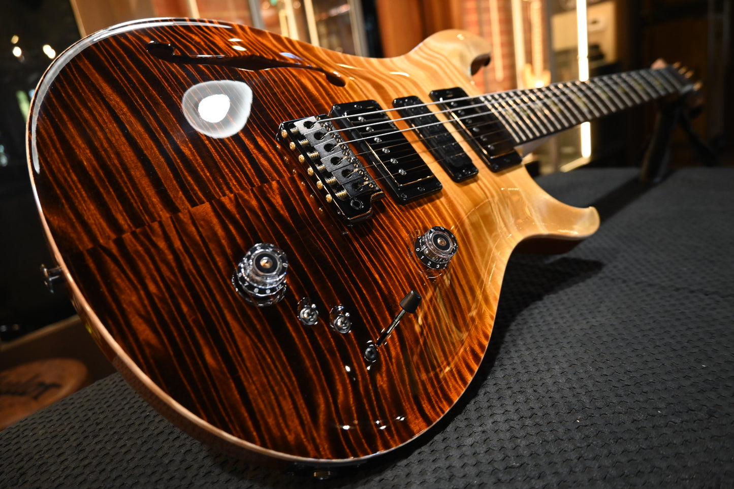 PRS Wood Library Special Semi-Hollow Danville Music 35th Anniversary Artist Top - Sandstorm Fade Guitar #6044