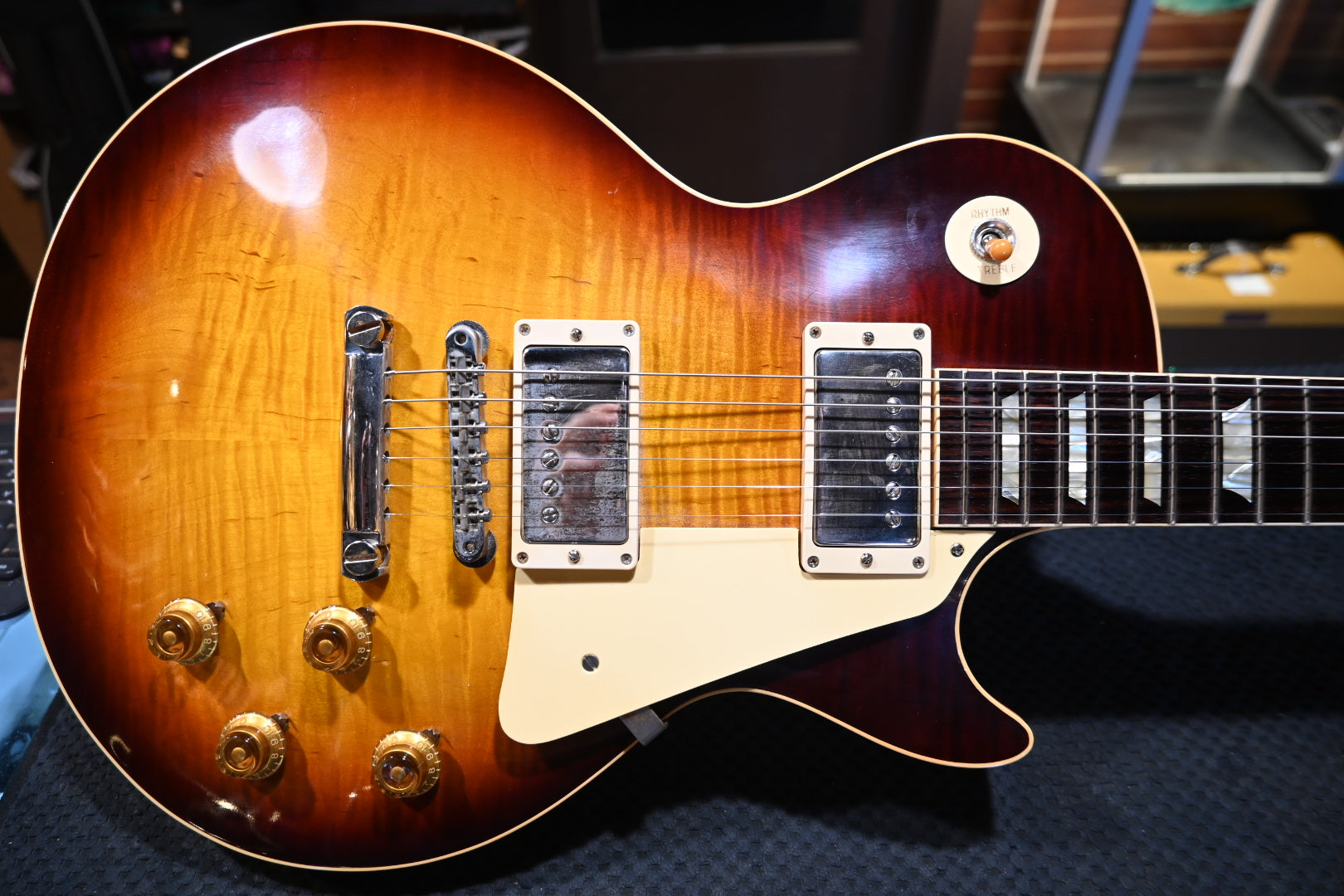 Gibson Custom Shop Wildwood Spec 1958 Les Paul Standard Reissue VOS Tom Murphy Painted 2021 - Darkburst Guitar #1479 - Danville Music