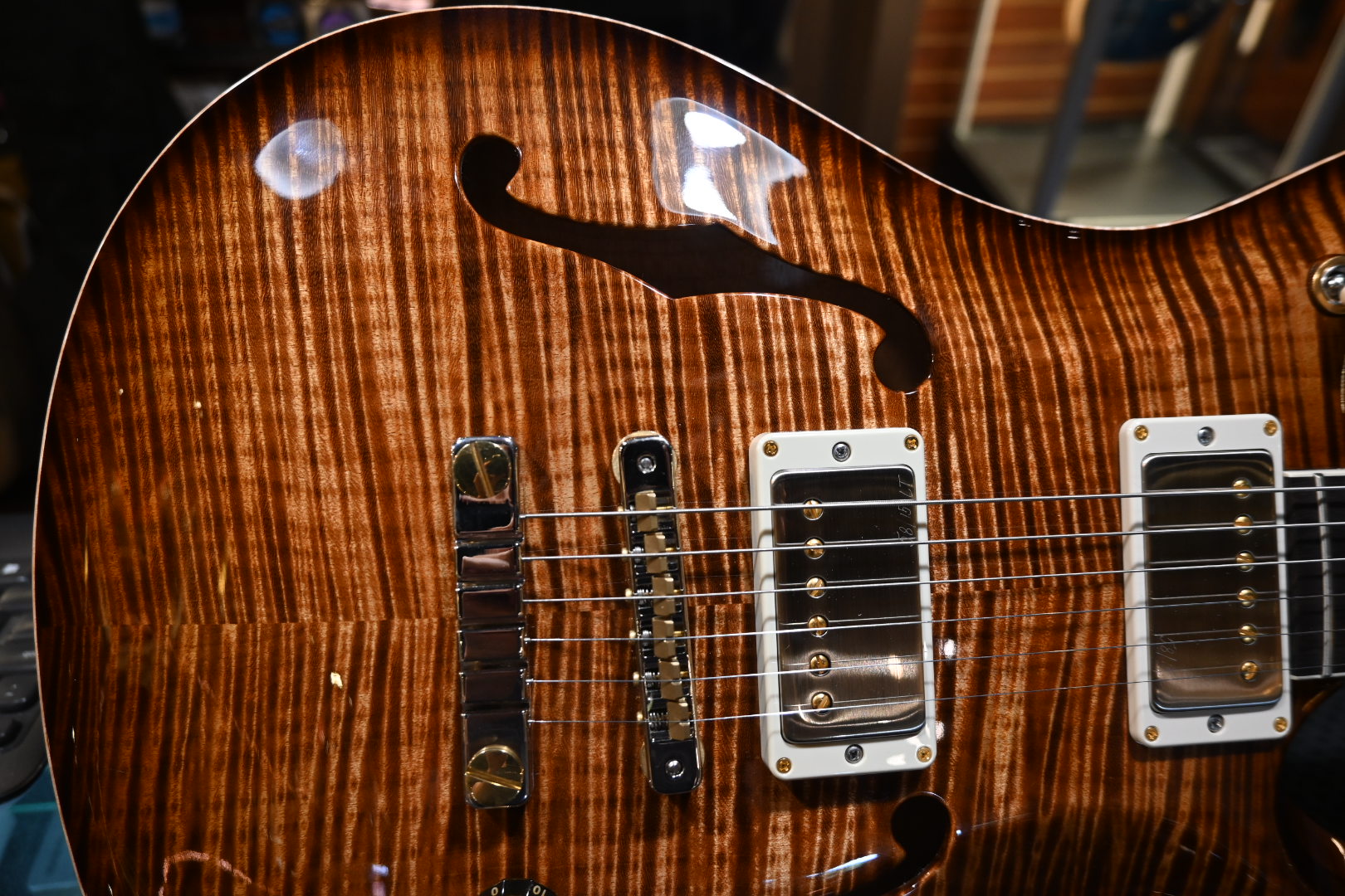 PRS Wood Library McCarty 594 Hollowbody II 10-Top 2024 - Copperhead Burst Guitar #4286 - Danville Music