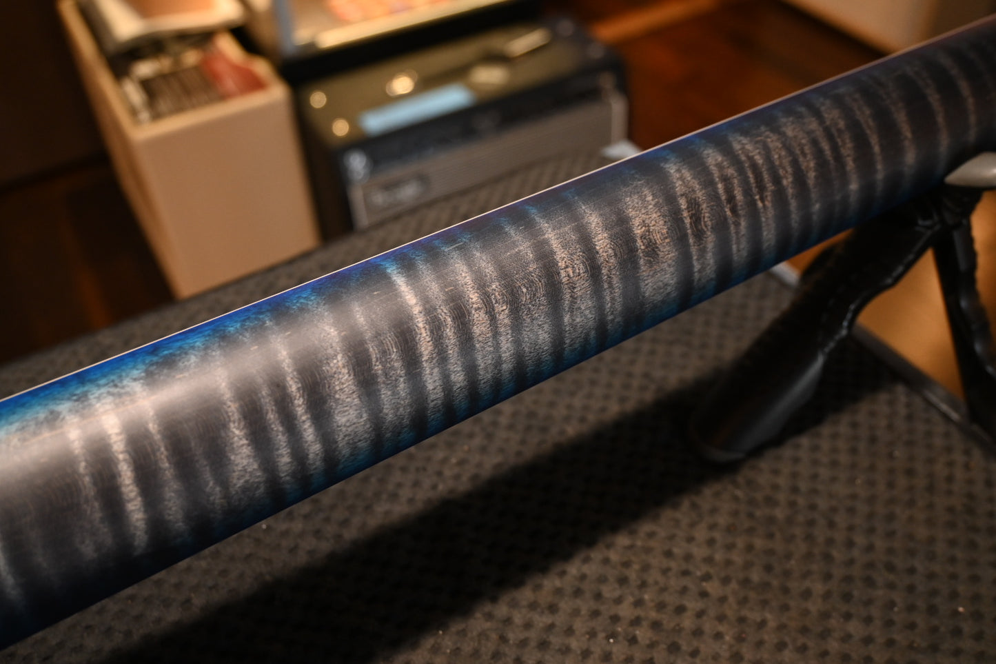 PRS Wood Library Holcomb 10-Top - Charcoal Blue Wrap Burst Satin Guitar #0435