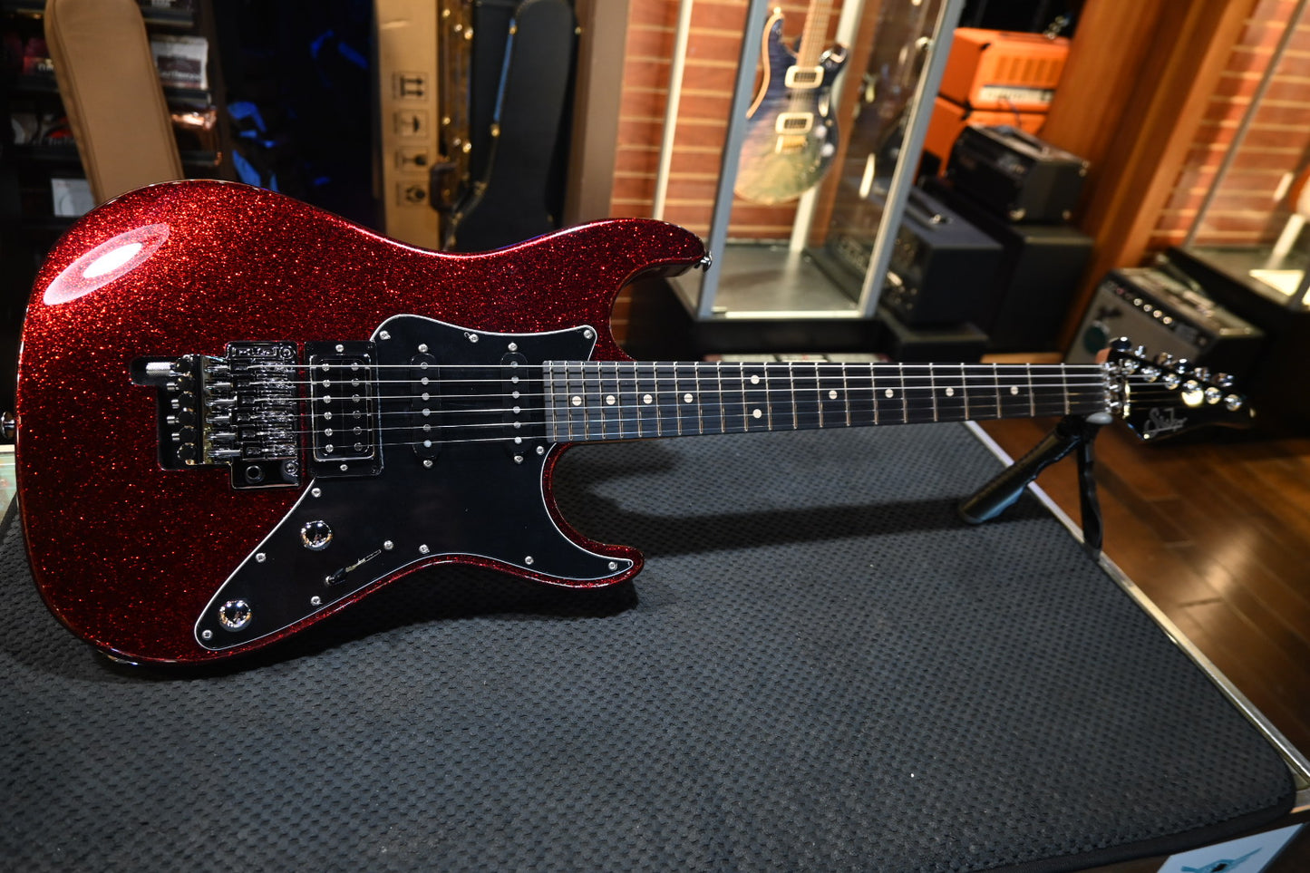 Suhr Pete Thorn Signature Series Custom HSS - Red Sparkle Guitar #9356 - Danville Music