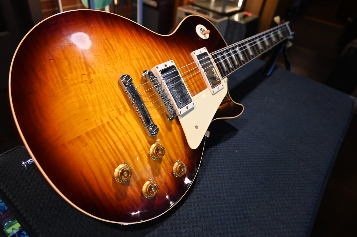 Gibson Custom Shop Wildwood Spec 1958 Les Paul Standard Reissue VOS Tom Murphy Painted 2021 - Darkburst Guitar #1479 - Danville Music