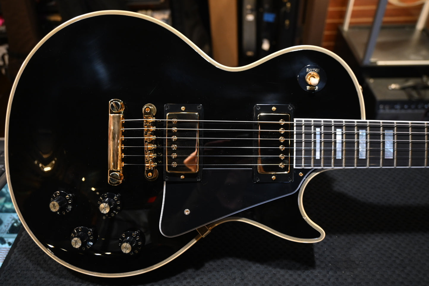 Gibson Custom Shop 1968 Les Paul Custom Reisssue Gloss - Ebony Guitar #7768