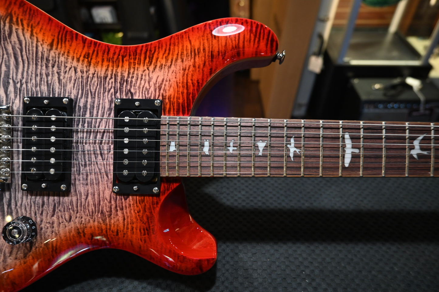 PRS SE Custom 24 - Charcoal Cherry Burst Guitar #3535