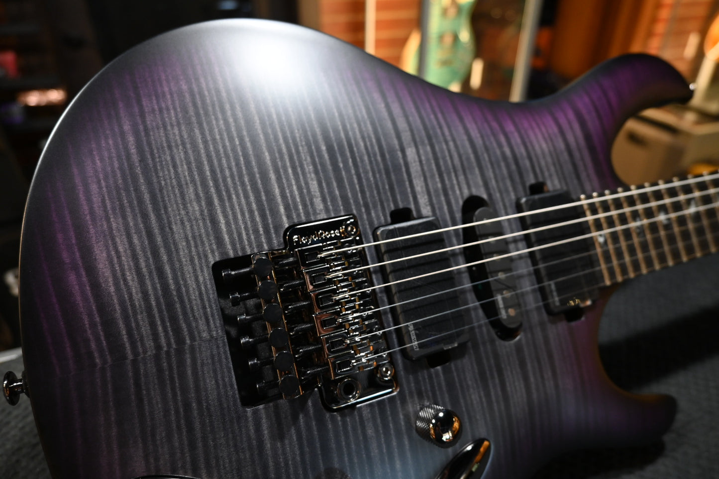 PRS SE Chleo Herman Li Signature - Charcoal Purple Burst Guitar #5734 - Danville Music