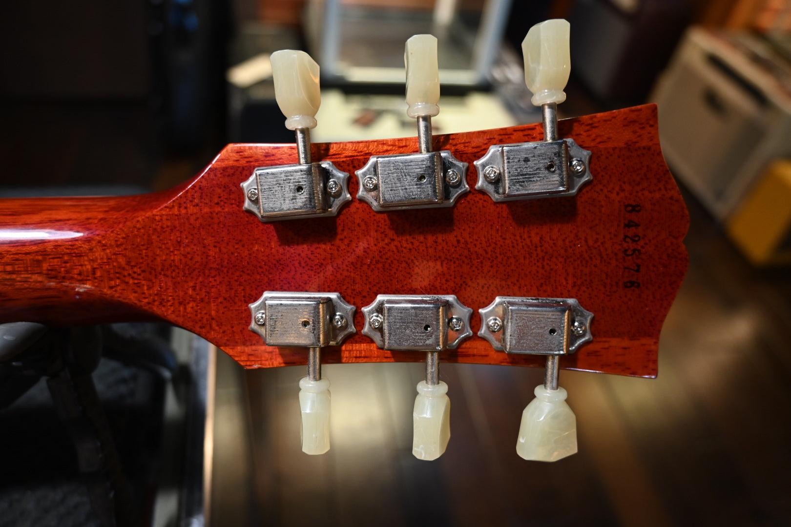 Gibson Custom Shop 1958 Les Paul Standard Reissu VOS 2015 - Sunrise Tea Burst Guitar #2576 - Danville Music