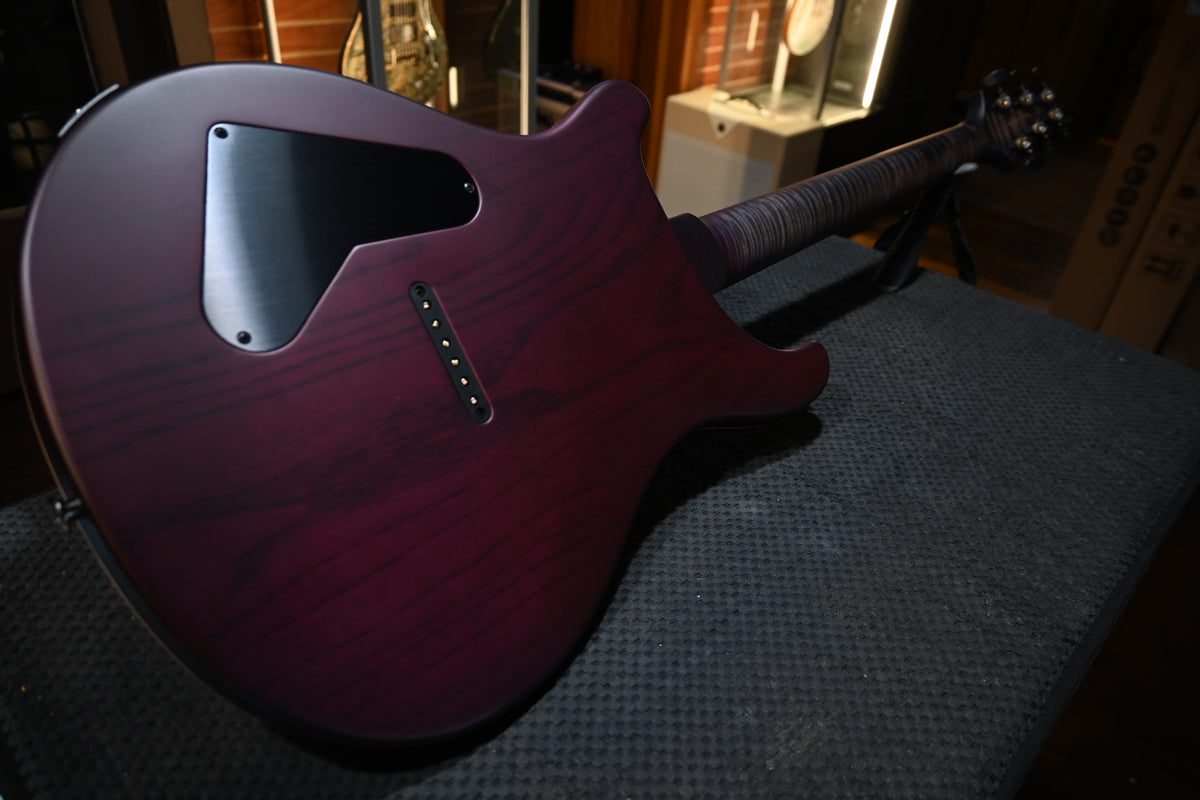 PRS Wood Library Holcomb 10-Top - Charcoal Purple Burst Satin Guitar #3329