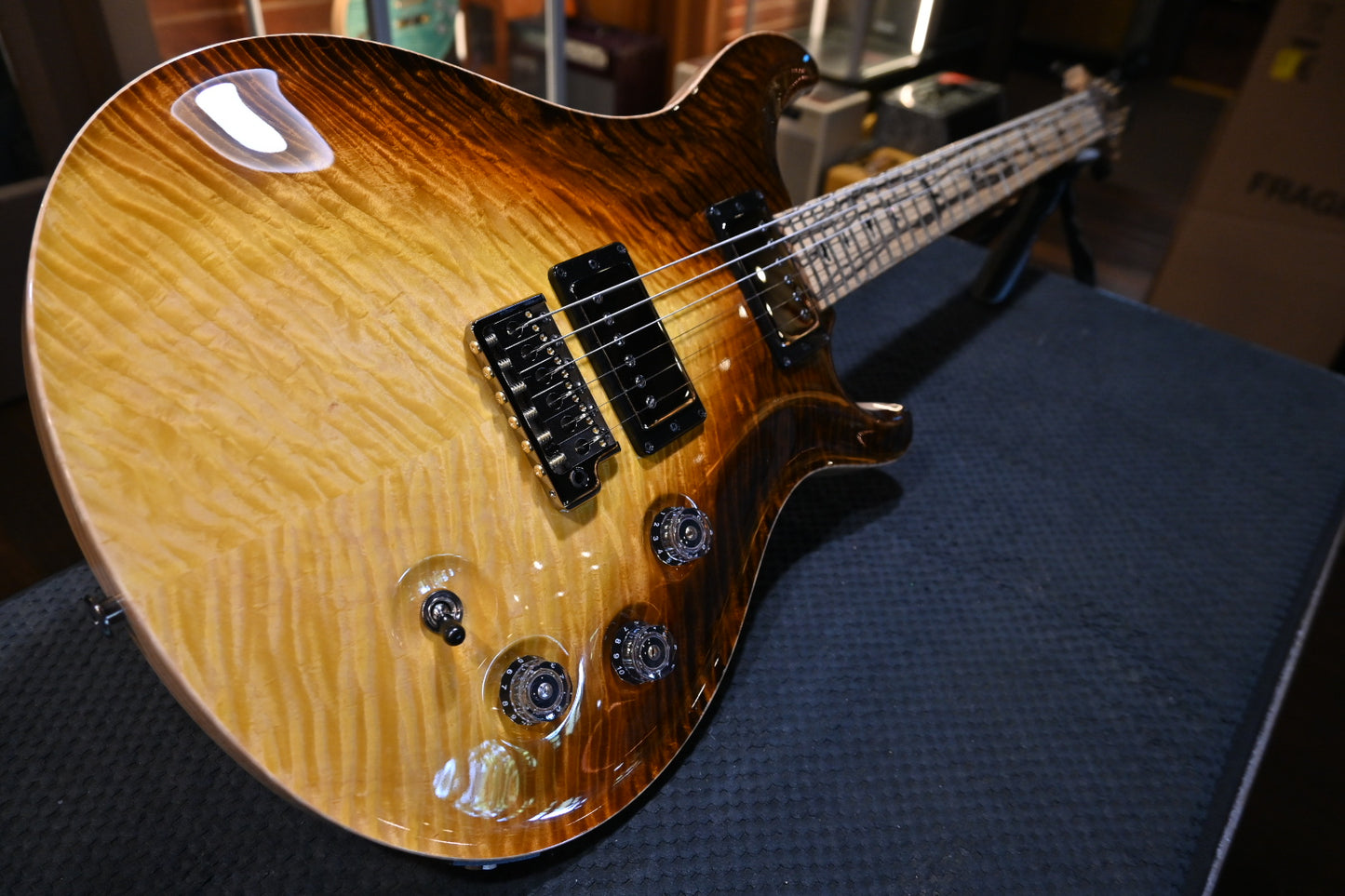 PRS Private Stock DGT Pale Moon Ebony - Sandstorm Dragon’s Breath Guitar #12248 - Danville Music