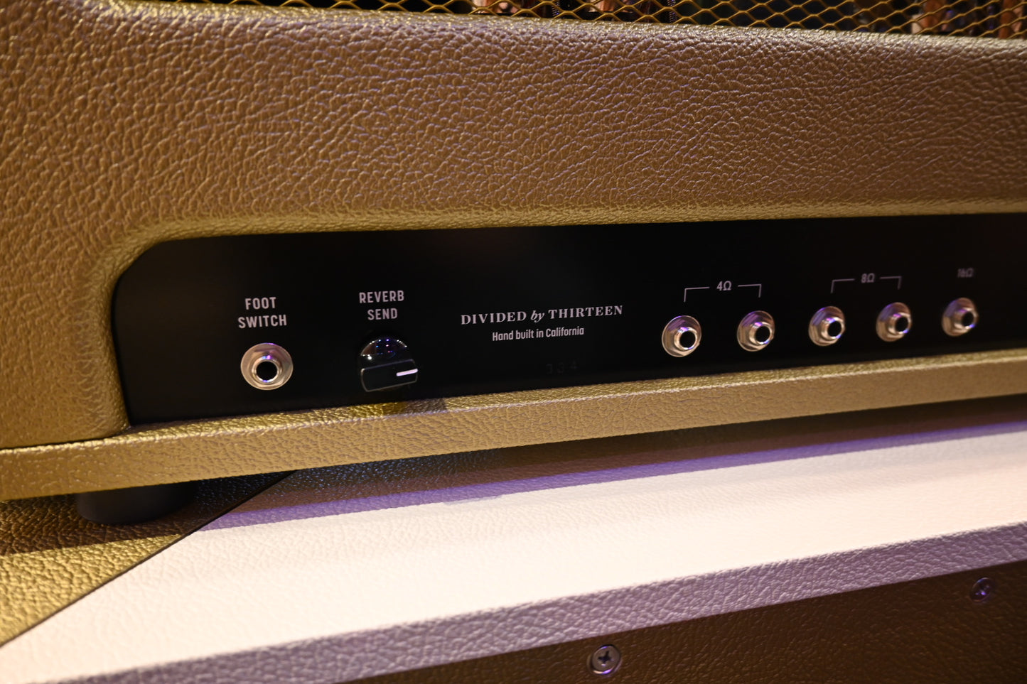 Divided by 13 FTR 37 w/ Matching 2x12 Cabinet - Gold and Ivory Amp