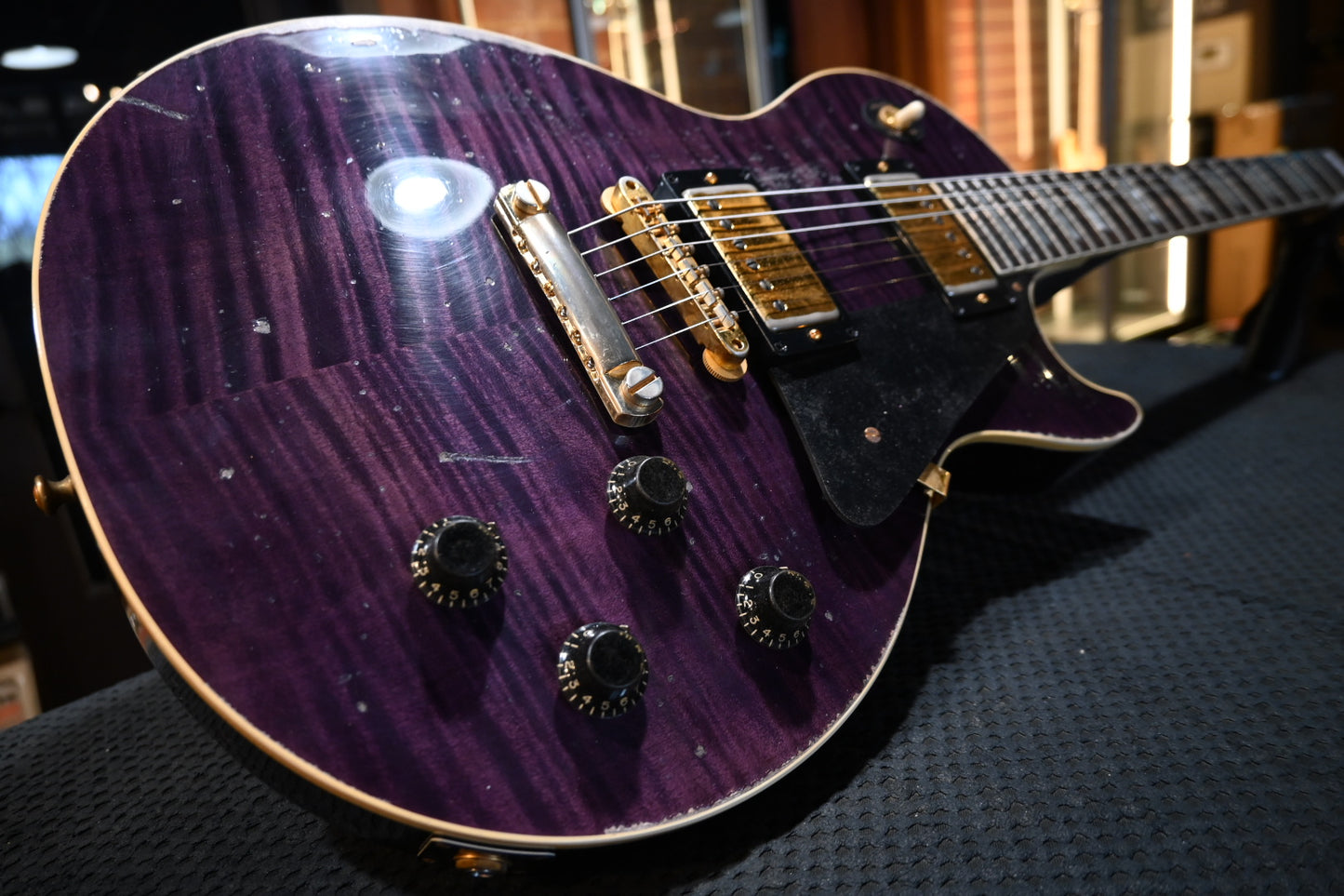 Gibson Custom Shop 1959 Les Paul Standard Reissue Purple Tiger Murphy Lab Heavy Aged - Purple Tiger Guitar #6388 - Danville Music