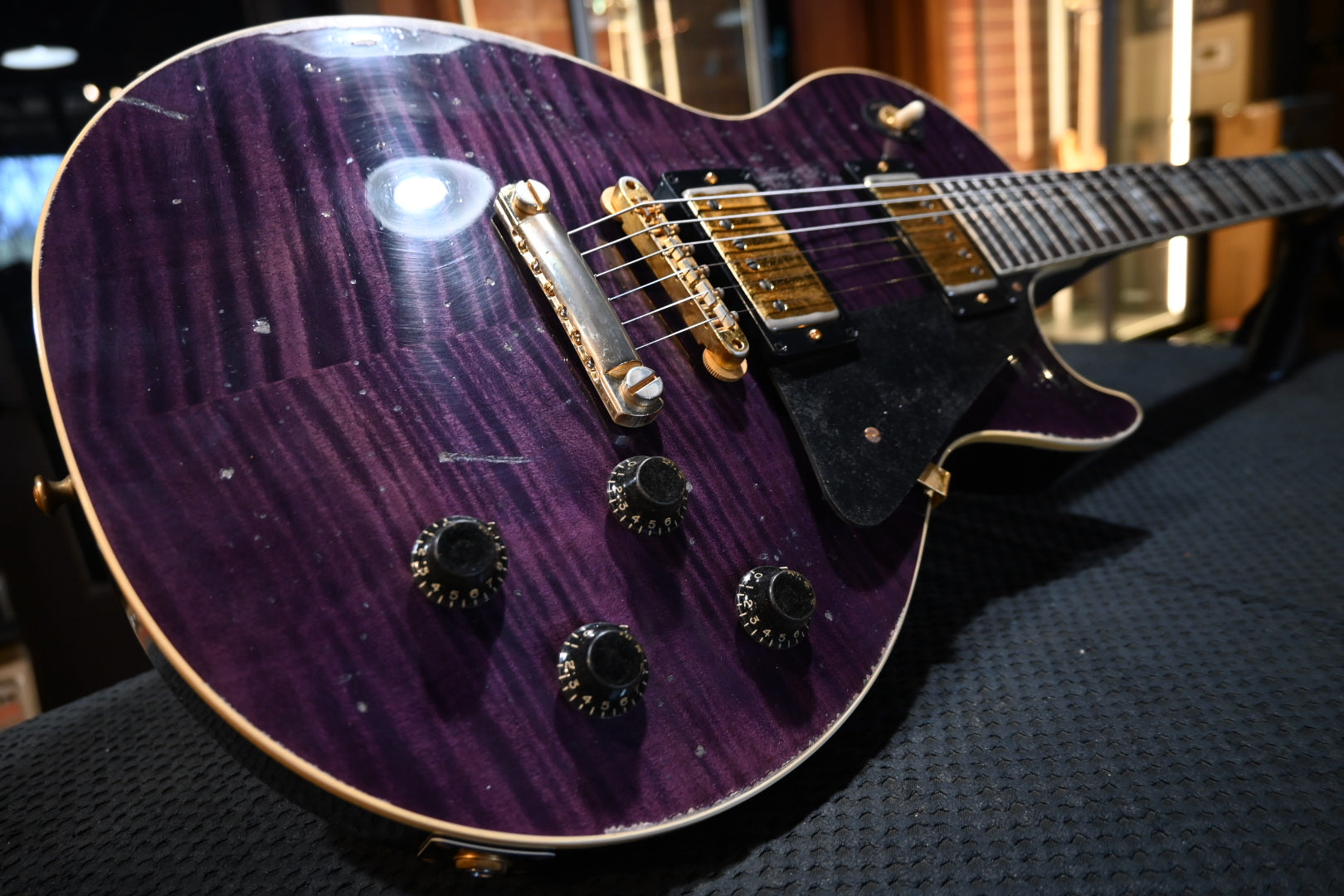 Gibson Custom Shop 1959 Les Paul Standard Reissue Purple Tiger Murphy Lab Heavy Aged - Purple Tiger Guitar #6388 - Danville Music