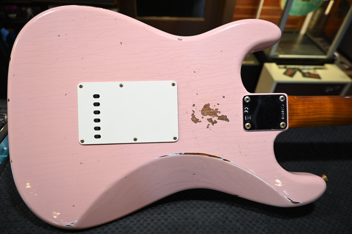 Fender Custom Shop 1963 Stratocaster Roasted Ash Relic - Shell Pink Guitar #8949 - Danville Music